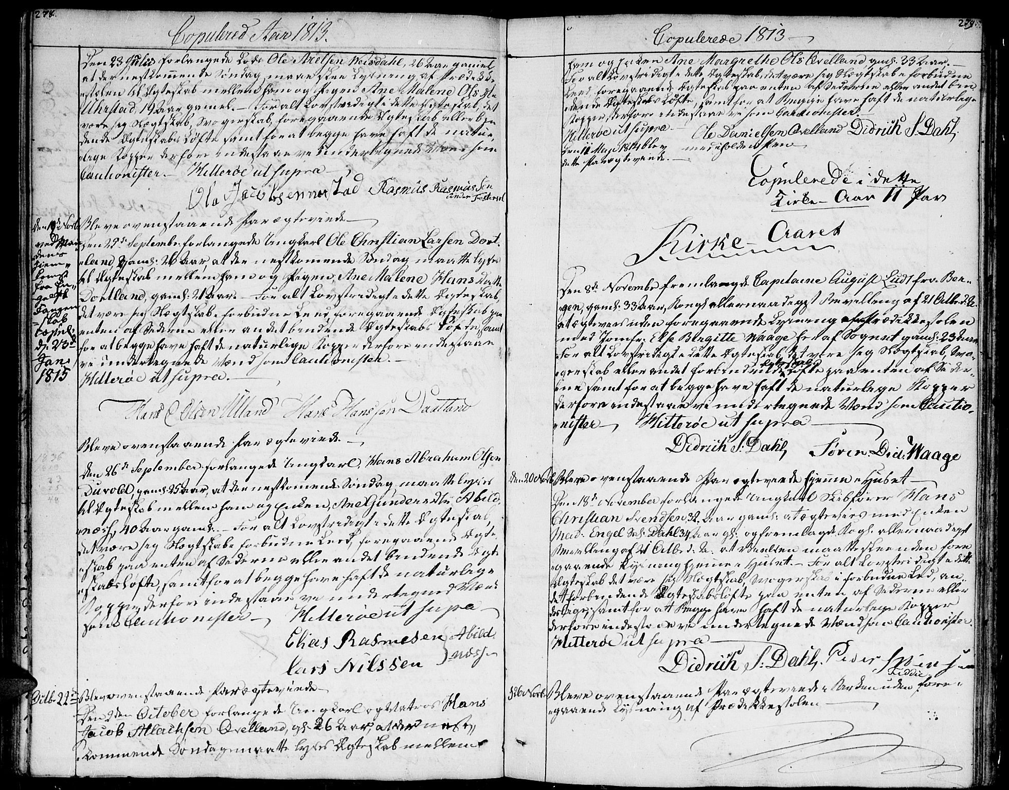 Flekkefjord sokneprestkontor, SAK/1111-0012/F/Fa/Fab/L0002: Parish register (official) no. A 2, 1781-1832, p. 278-279