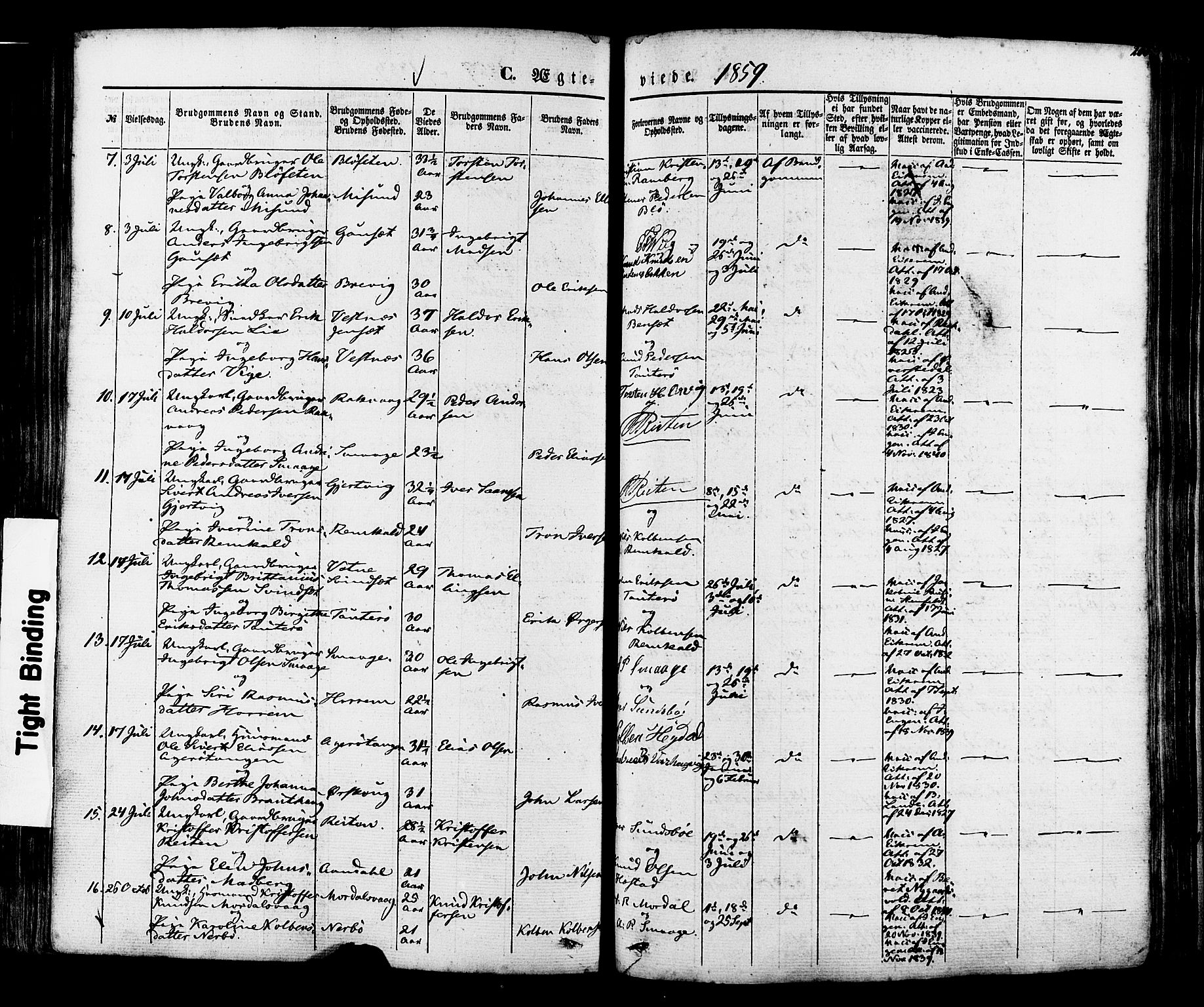 Ministerialprotokoller, klokkerbøker og fødselsregistre - Møre og Romsdal, AV/SAT-A-1454/560/L0719: Parish register (official) no. 560A03, 1845-1872, p. 206