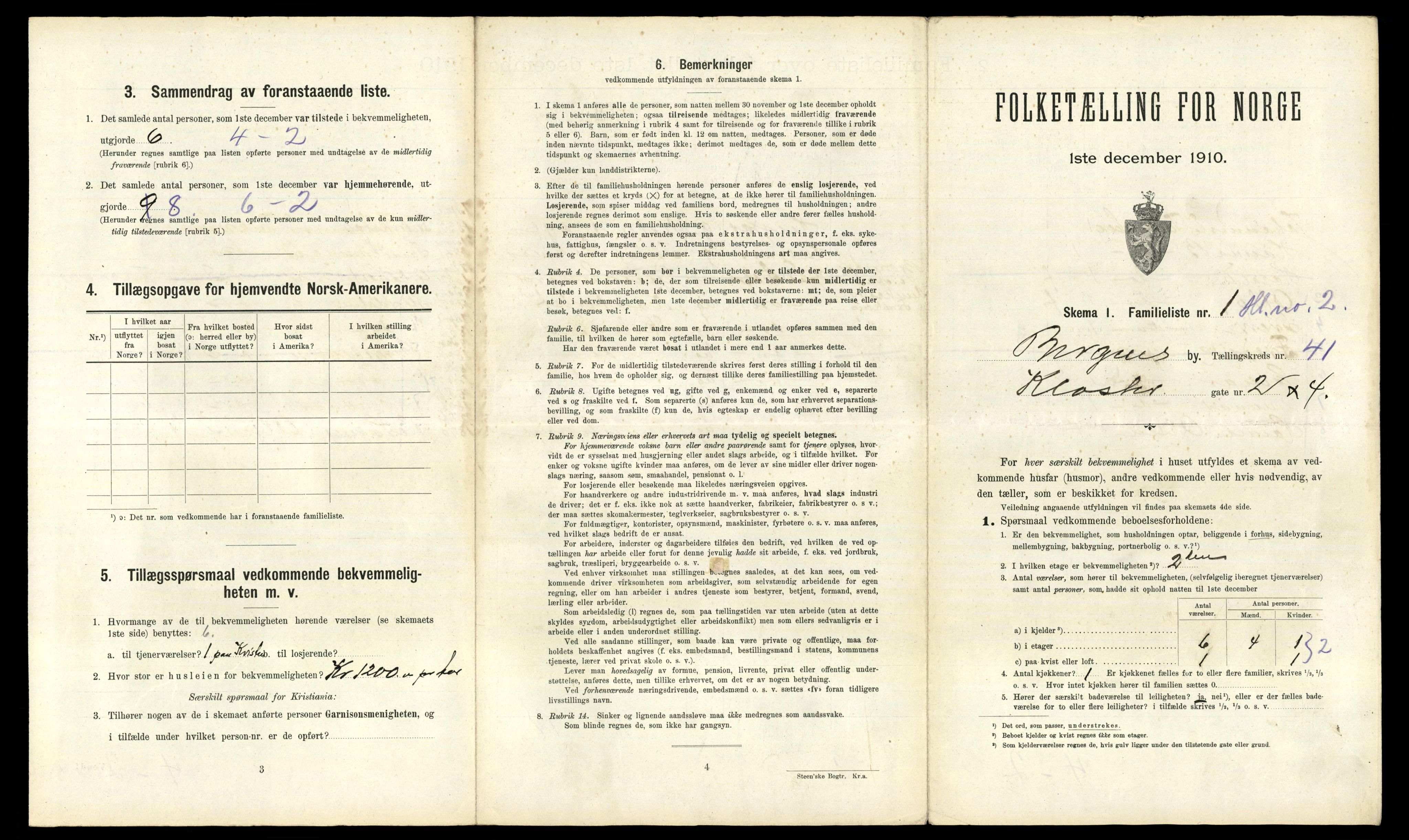 RA, 1910 census for Bergen, 1910, p. 13829