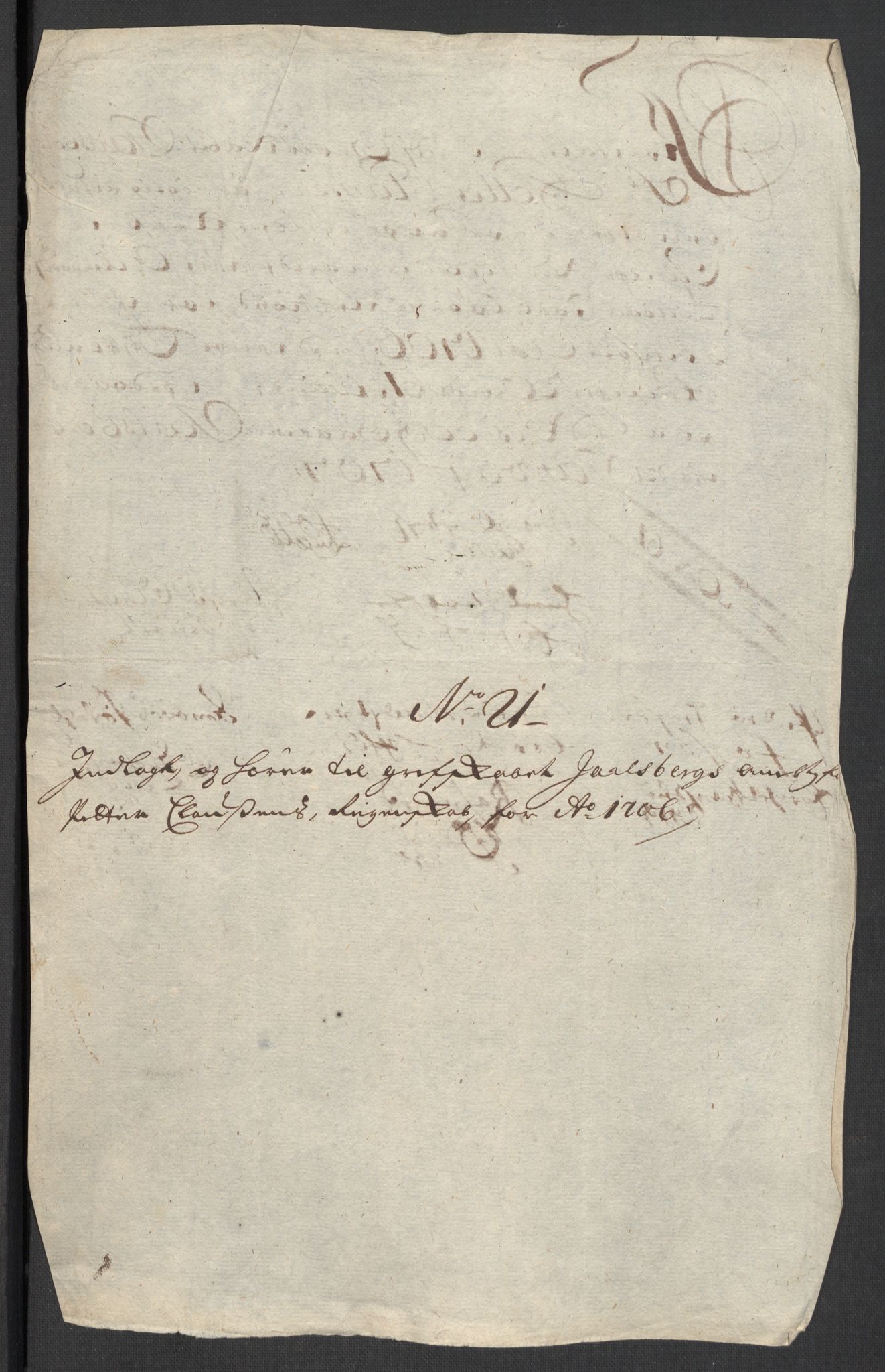 Rentekammeret inntil 1814, Reviderte regnskaper, Fogderegnskap, AV/RA-EA-4092/R32/L1872: Fogderegnskap Jarlsberg grevskap, 1706-1707, p. 237