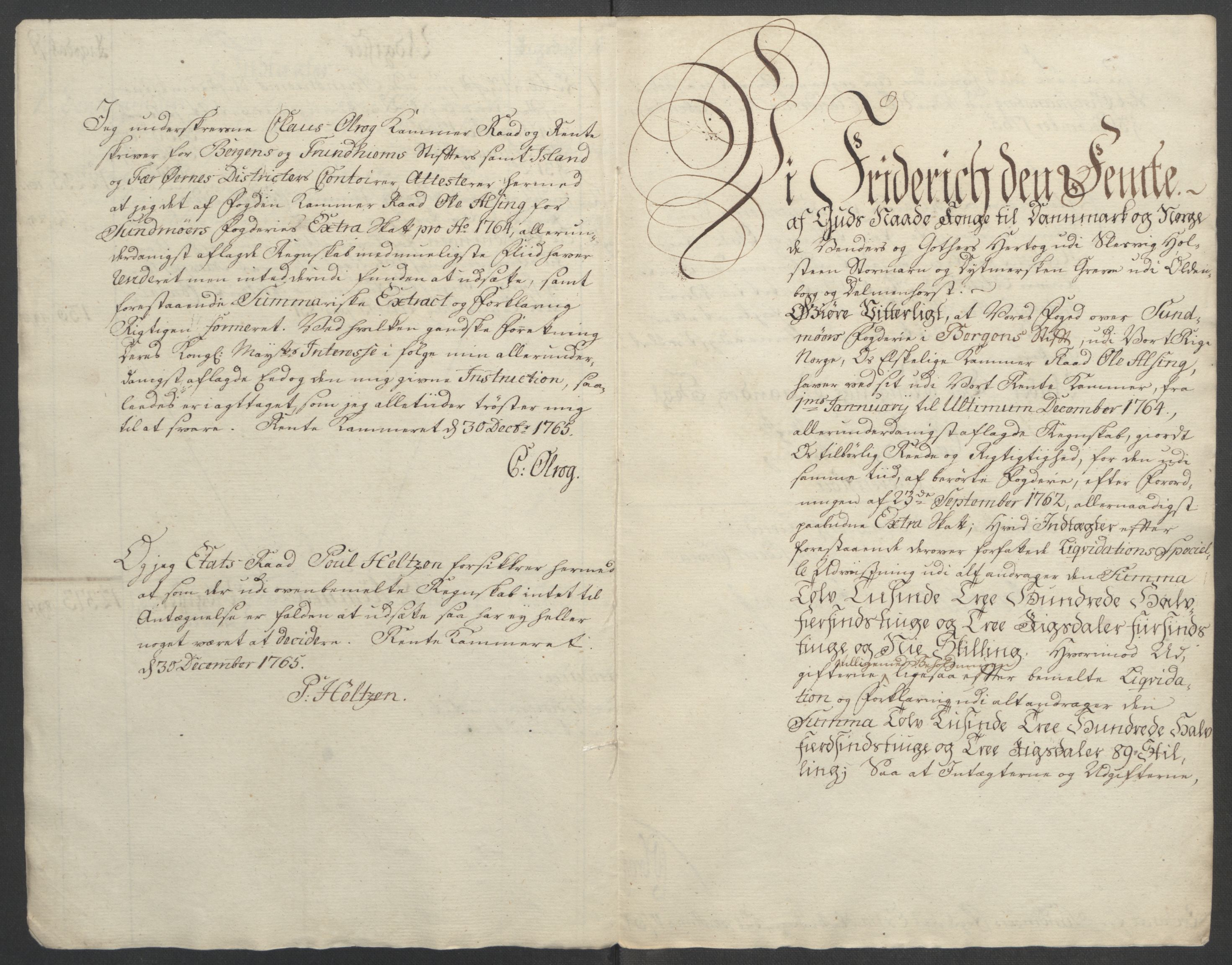 Rentekammeret inntil 1814, Reviderte regnskaper, Fogderegnskap, AV/RA-EA-4092/R54/L3645: Ekstraskatten Sunnmøre, 1762-1772, p. 40