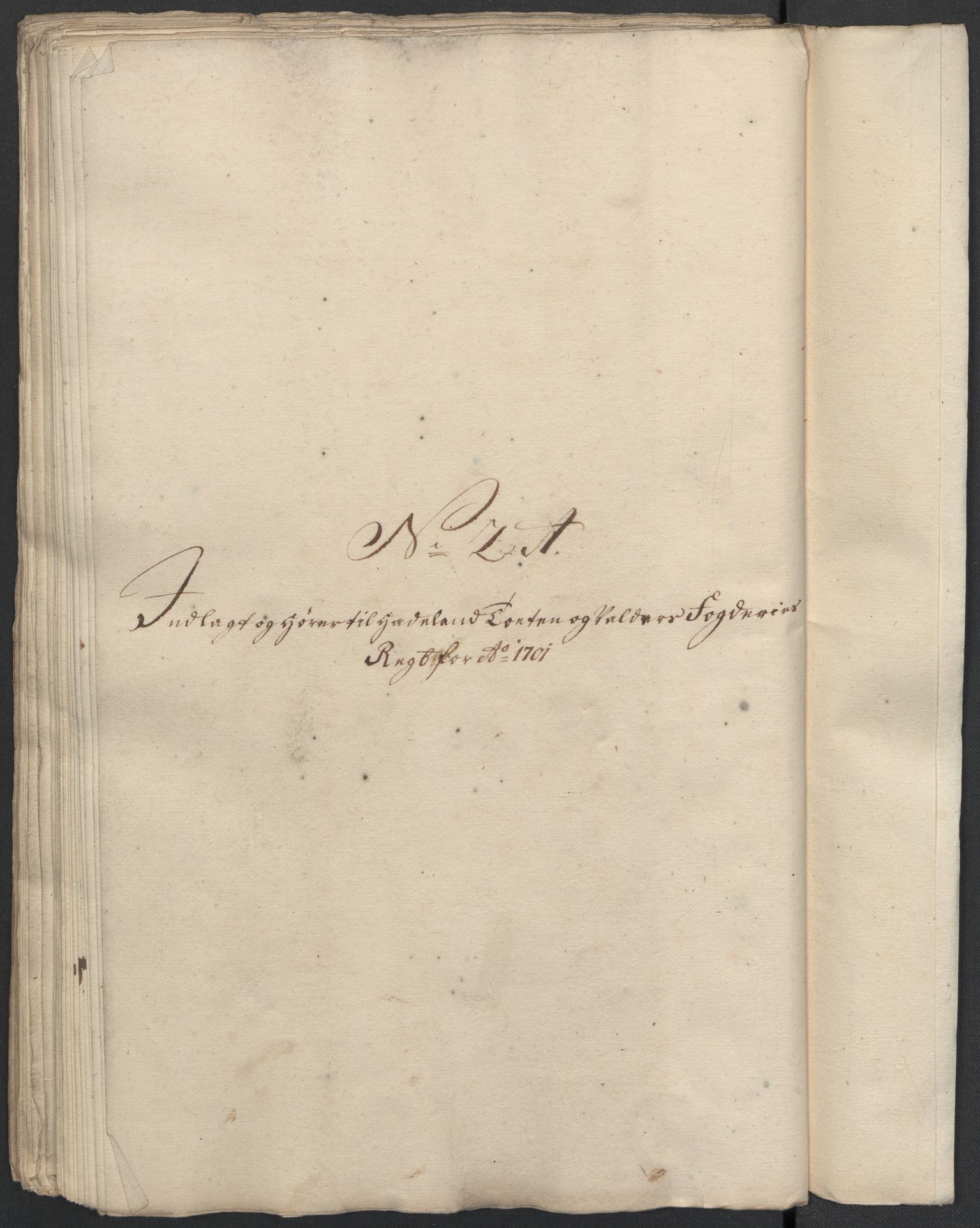 Rentekammeret inntil 1814, Reviderte regnskaper, Fogderegnskap, RA/EA-4092/R18/L1299: Fogderegnskap Hadeland, Toten og Valdres, 1701, p. 298