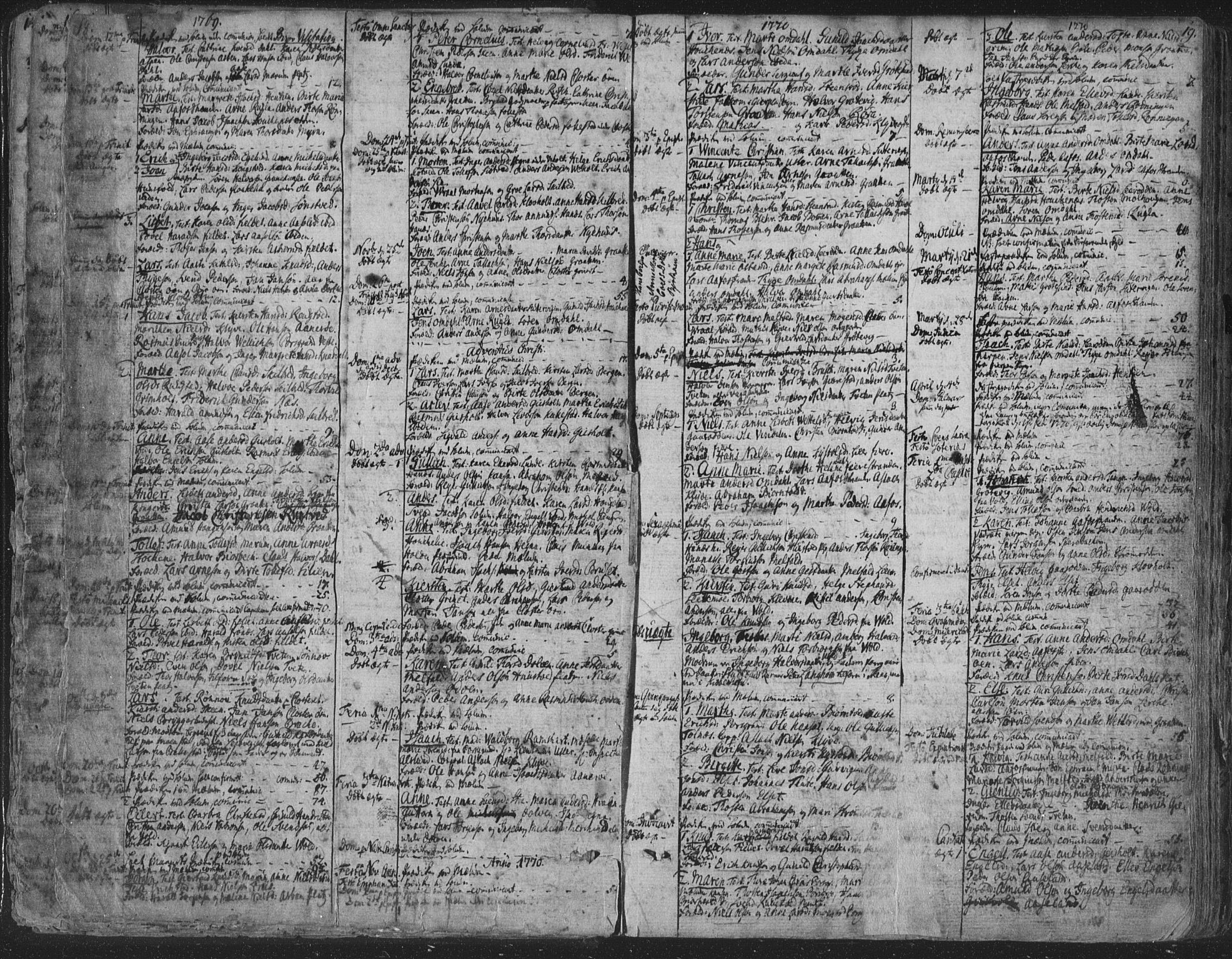 Solum kirkebøker, SAKO/A-306/F/Fa/L0003: Parish register (official) no. I 3, 1761-1814, p. 18-19