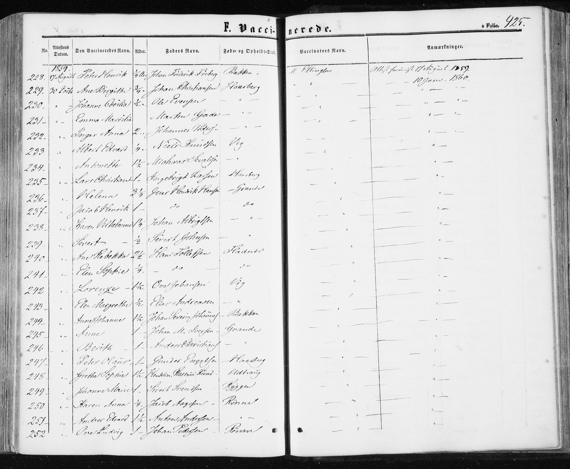 Ministerialprotokoller, klokkerbøker og fødselsregistre - Sør-Trøndelag, SAT/A-1456/659/L0737: Parish register (official) no. 659A07, 1857-1875, p. 425