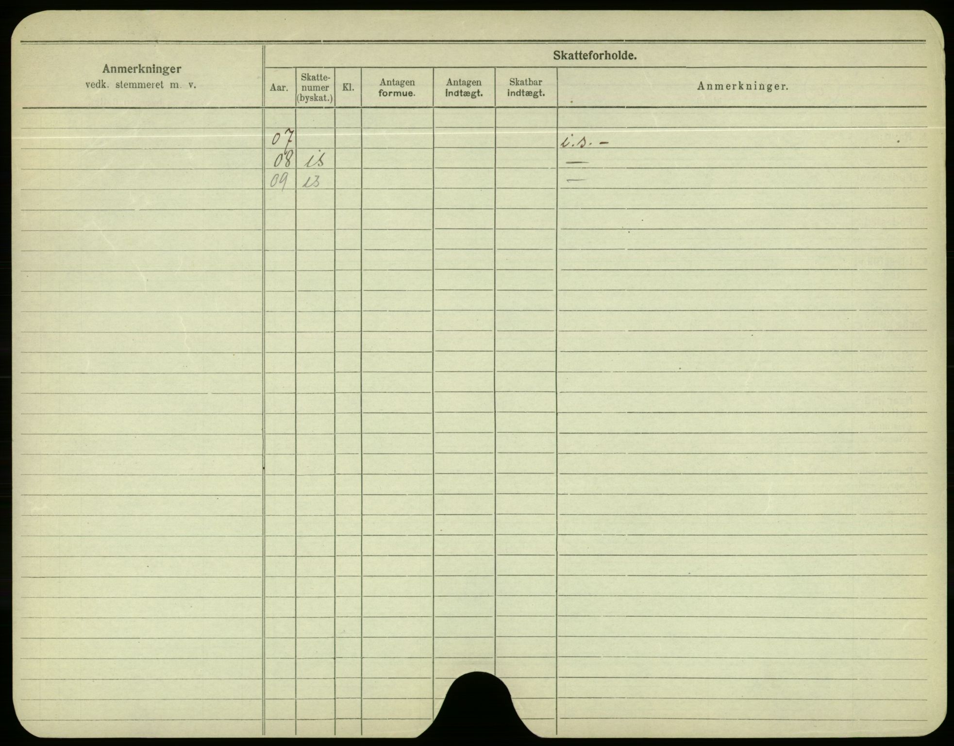 Oslo folkeregister, Registerkort, AV/SAO-A-11715/F/Fa/Fac/L0004: Menn, 1906-1914, p. 819b