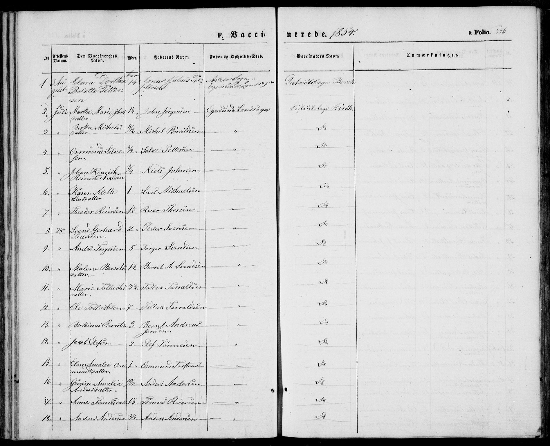 Eigersund sokneprestkontor, SAST/A-101807/S08/L0013: Parish register (official) no. A 12.2, 1850-1865, p. 546