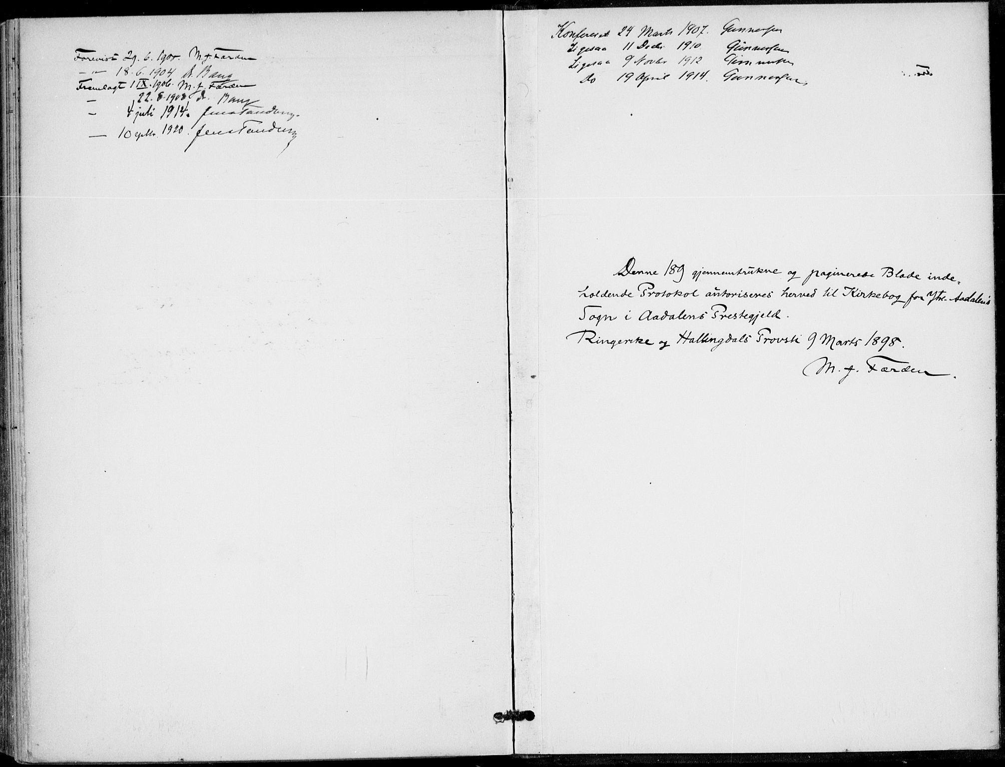 Ådal kirkebøker, SAKO/A-248/F/Fb/L0002: Parish register (official) no. II 2, 1898-1917