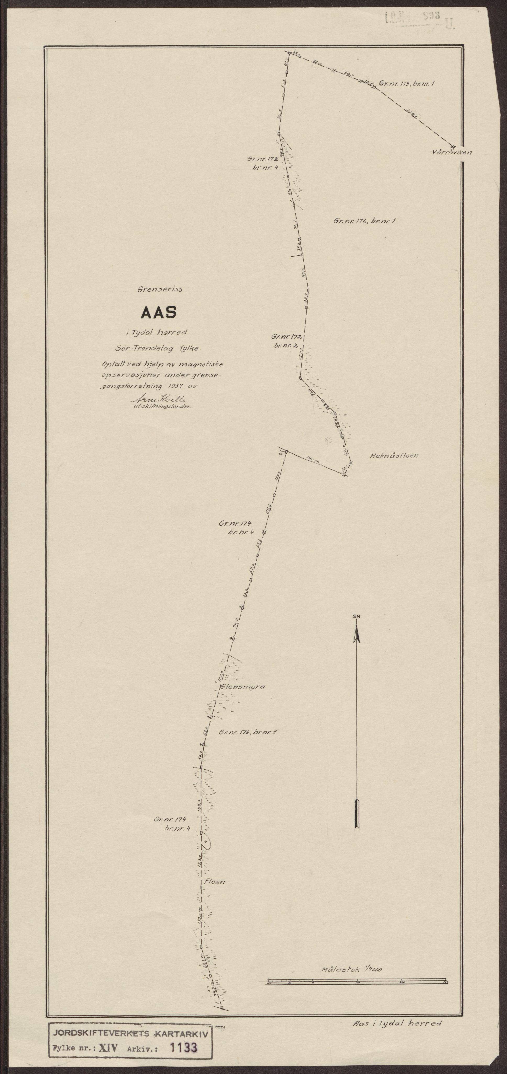 Jordskifteverkets kartarkiv, AV/RA-S-3929/T, 1859-1988, p. 1788