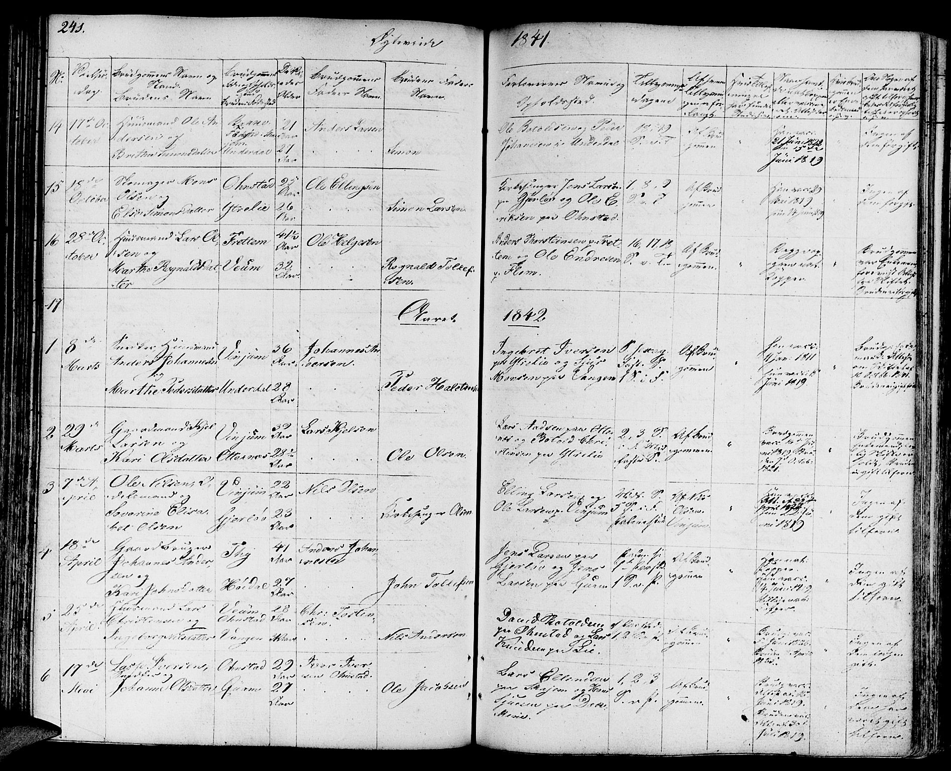 Aurland sokneprestembete, SAB/A-99937/H/Ha/Haa/L0006: Parish register (official) no. A 6, 1821-1859, p. 241