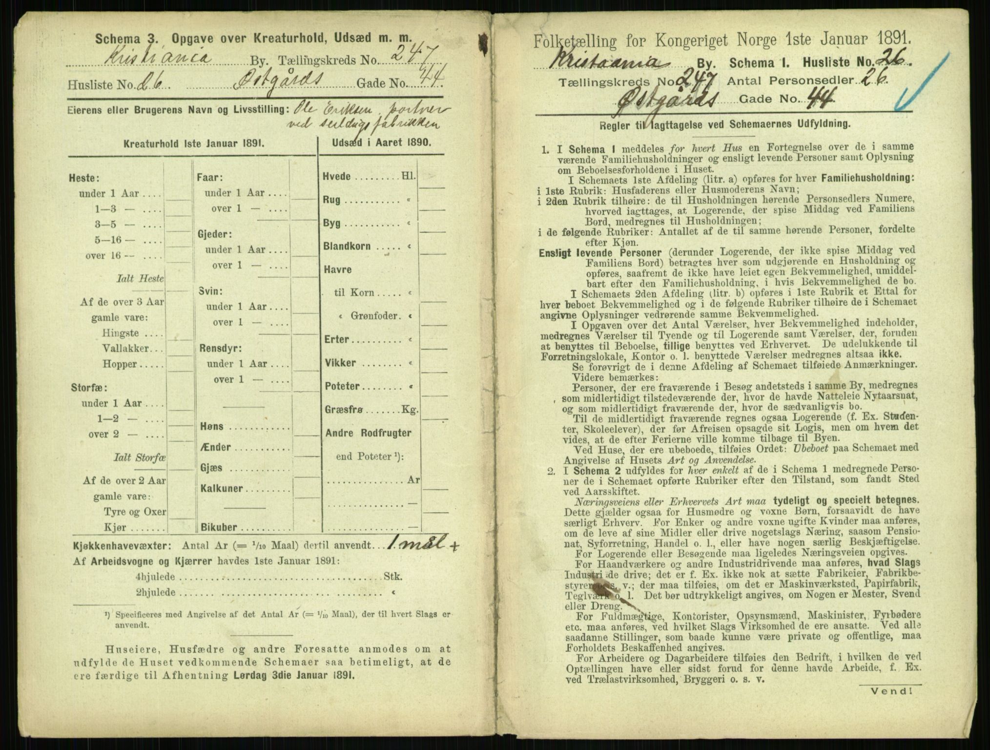 RA, 1891 census for 0301 Kristiania, 1891, p. 150449