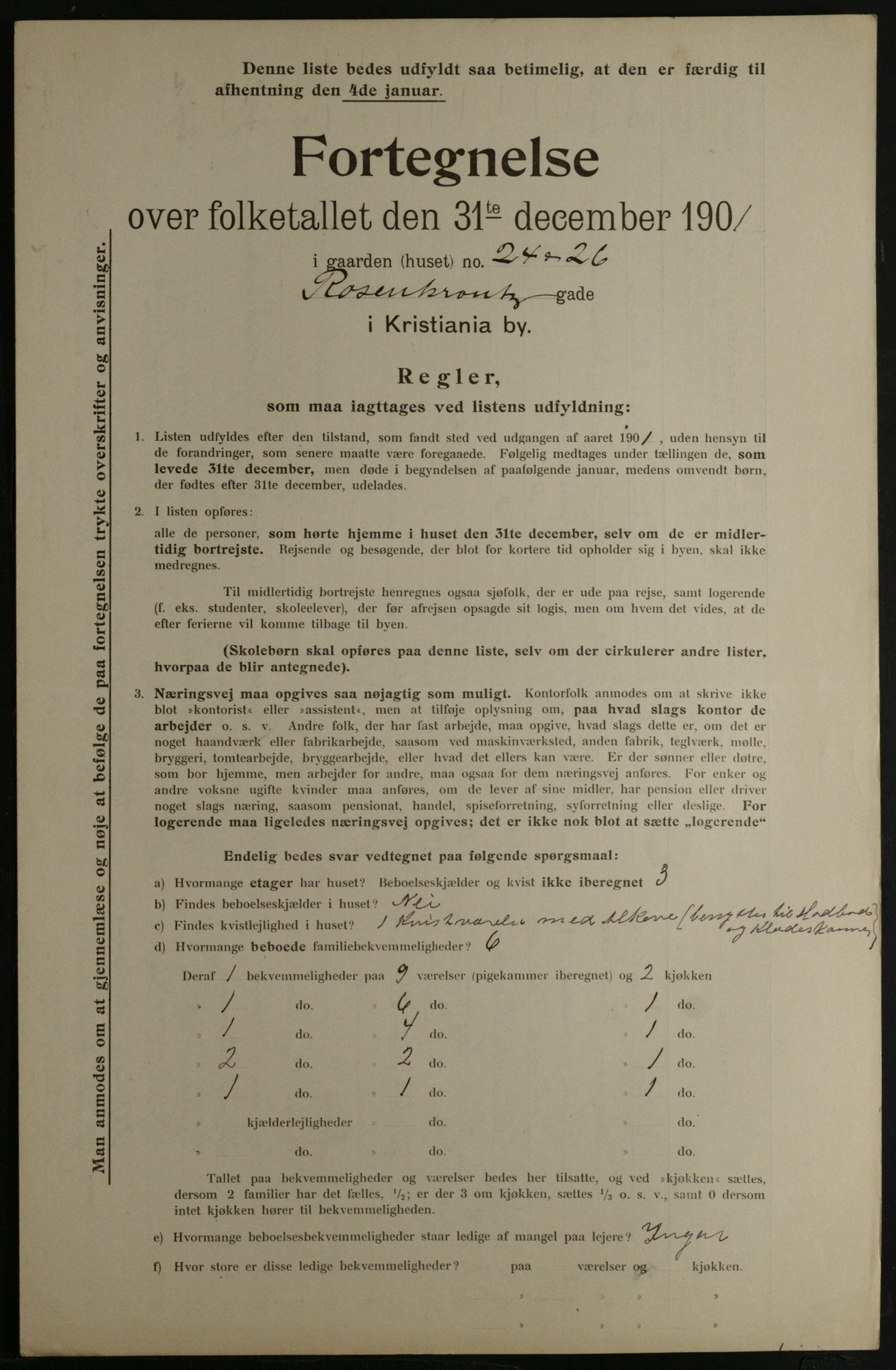 OBA, Municipal Census 1901 for Kristiania, 1901, p. 12894