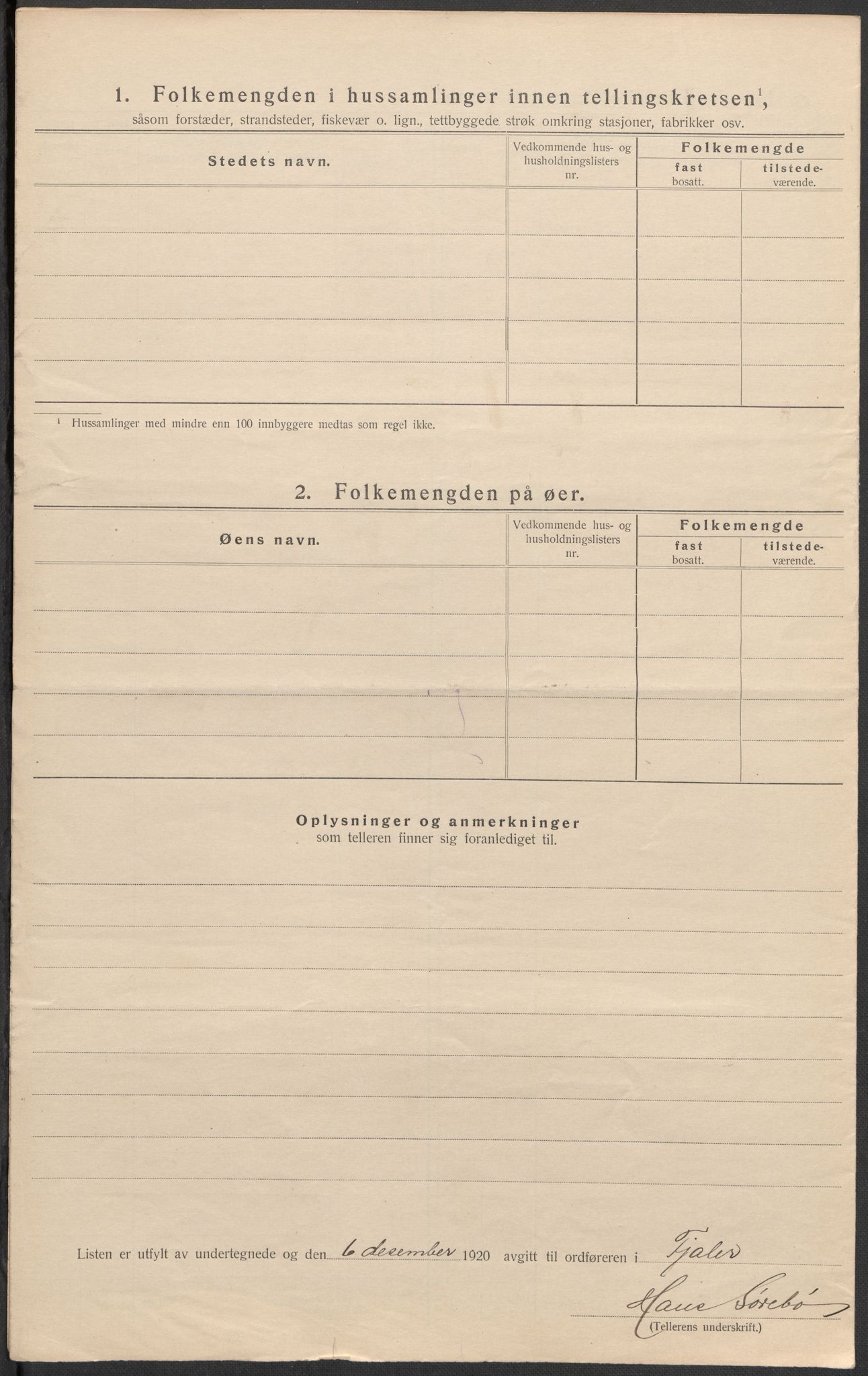 SAB, 1920 census for Fjaler, 1920, p. 67