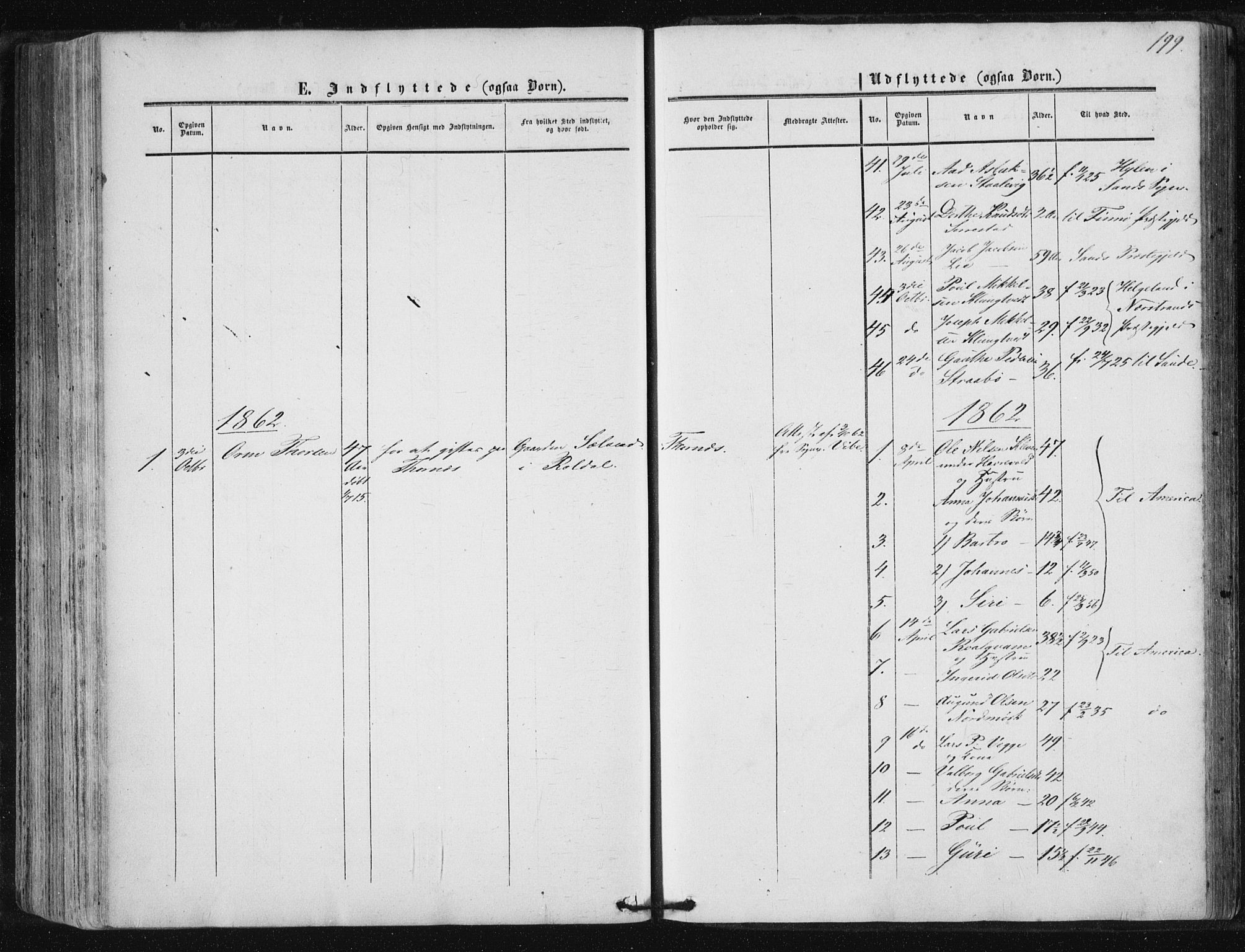 Suldal sokneprestkontor, AV/SAST-A-101845/01/IV/L0009: Parish register (official) no. A 9, 1854-1868, p. 199