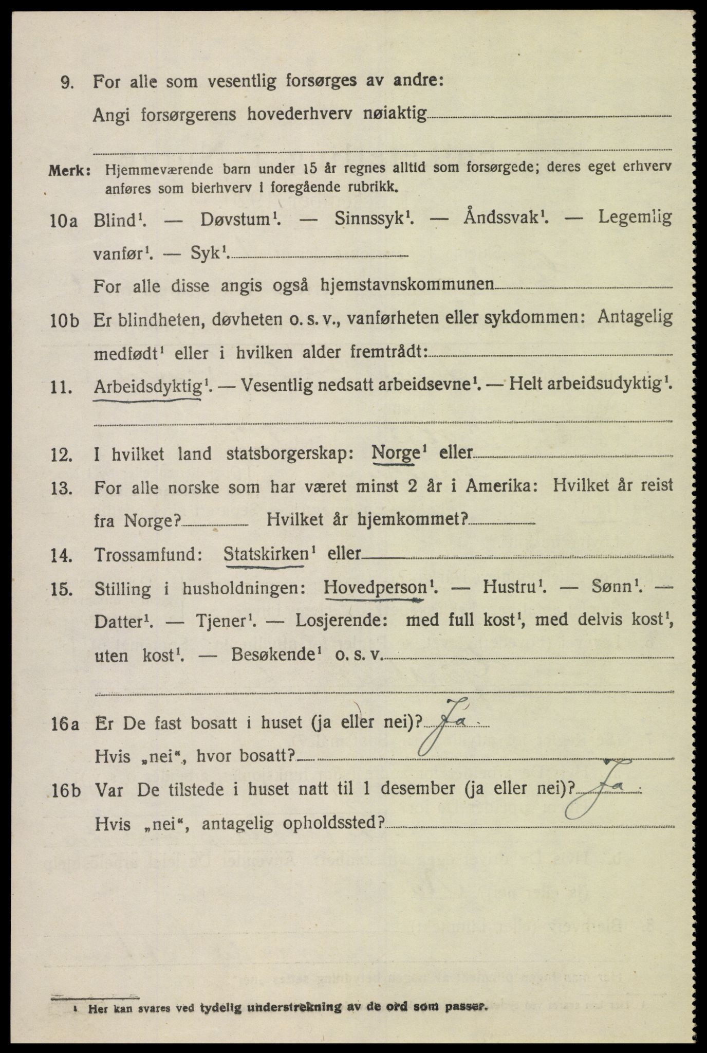 SAK, 1920 census for Grindheim, 1920, p. 1894