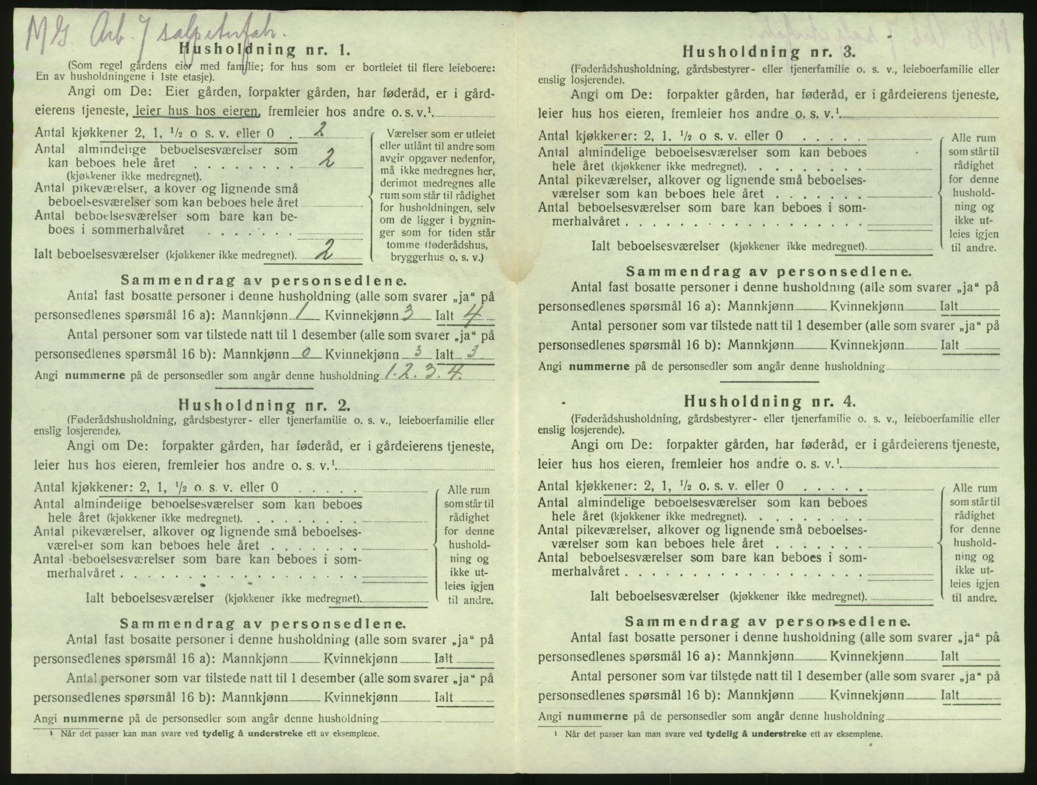 SAKO, 1920 census for Brunlanes, 1920, p. 1742