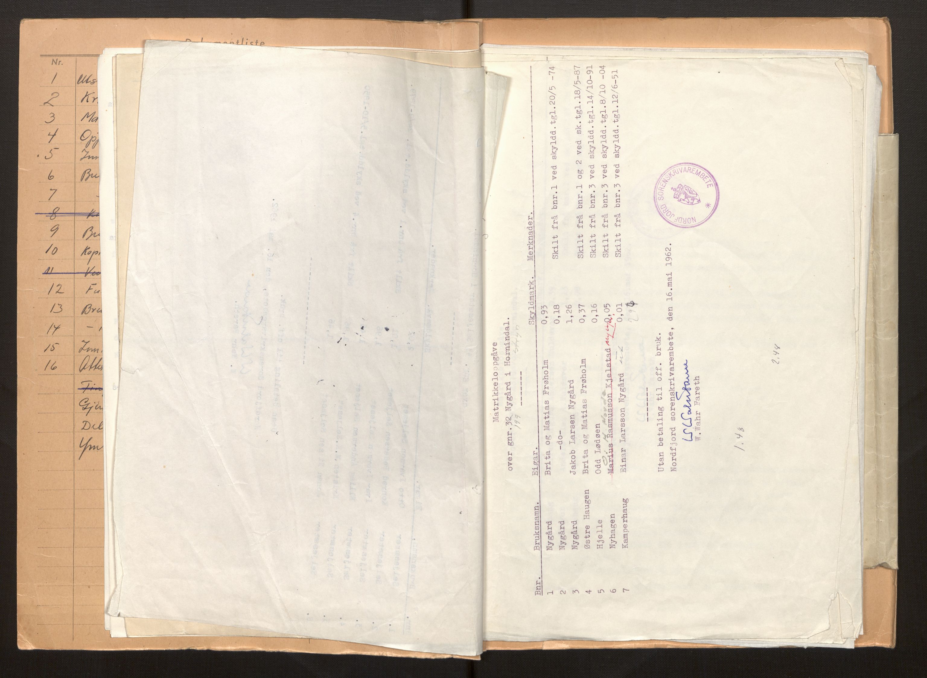 Sogn og Fjordane jordskiftedøme - I Nordfjord jordskiftedistrikt, AV/SAB-A-6001/B/L0107: Jordskiftedokument, 1962-1968, p. 11
