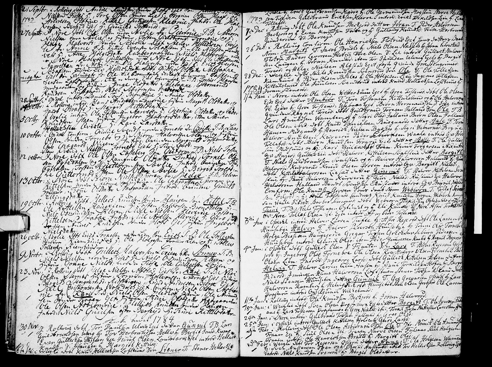 Rollag kirkebøker, AV/SAKO-A-240/F/Fa/L0004: Parish register (official) no. I 4, 1778-1792, p. 16