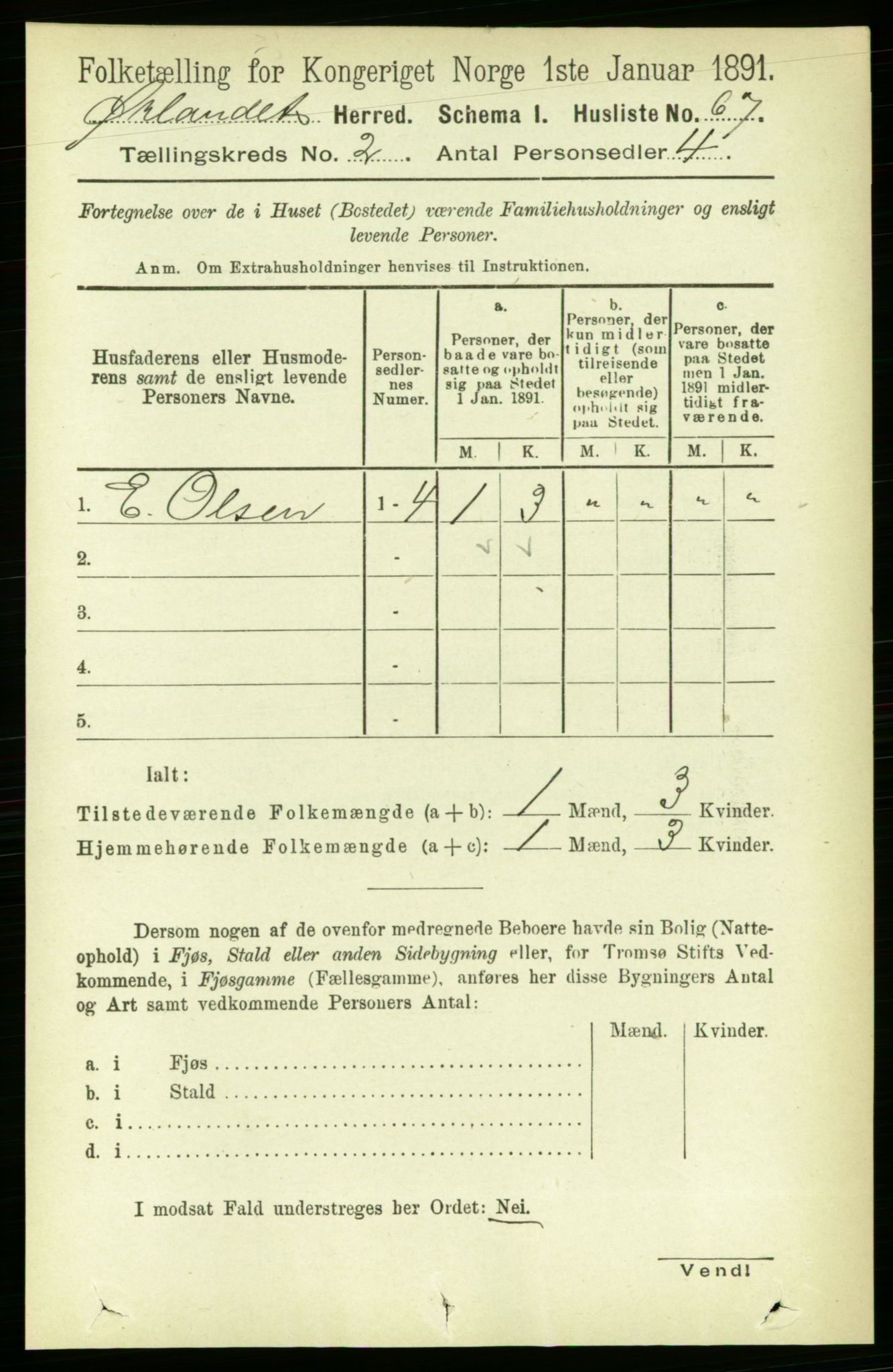 RA, 1891 census for 1621 Ørland, 1891, p. 478