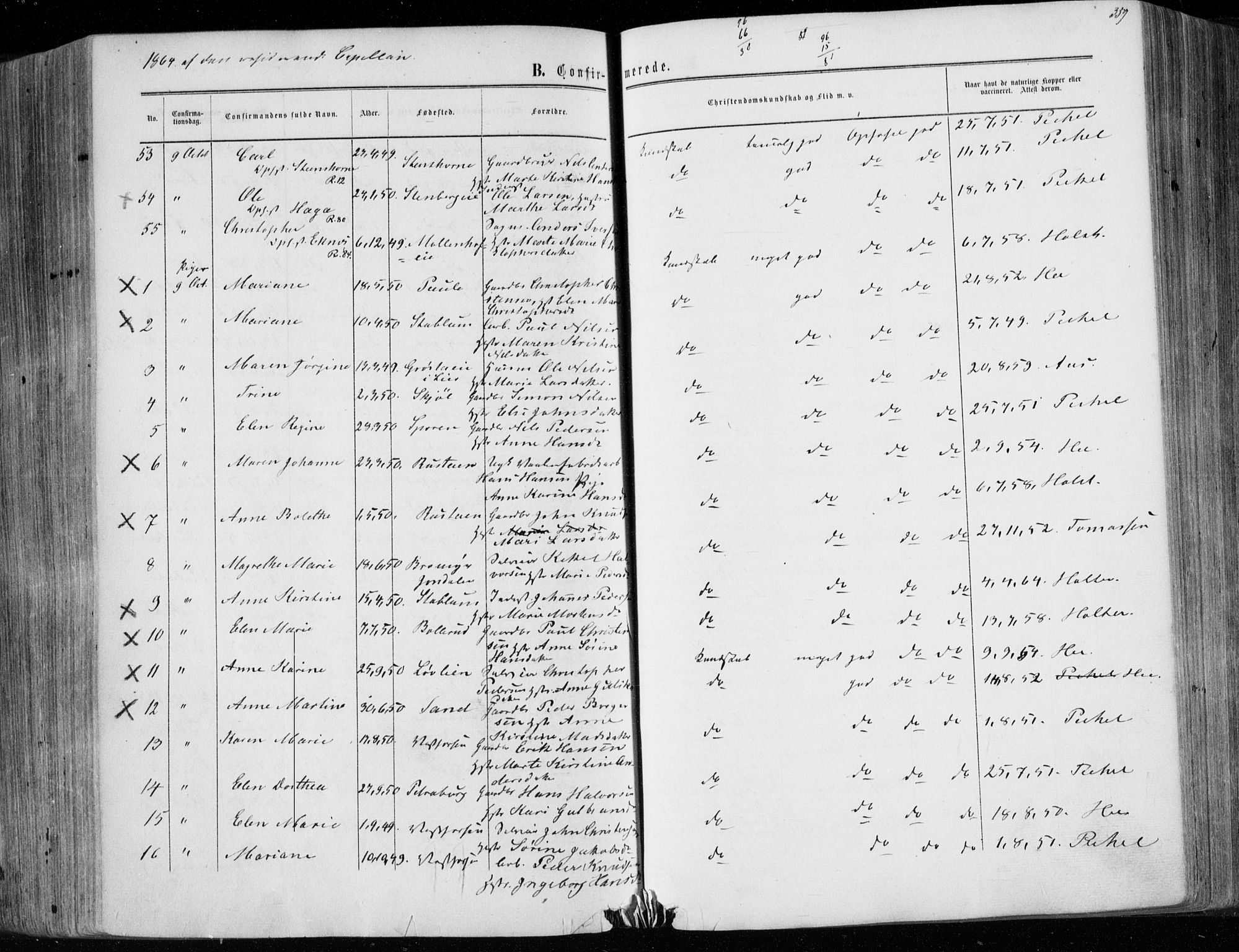 Eiker kirkebøker, AV/SAKO-A-4/F/Fa/L0016: Parish register (official) no. I 16, 1860-1868, p. 359