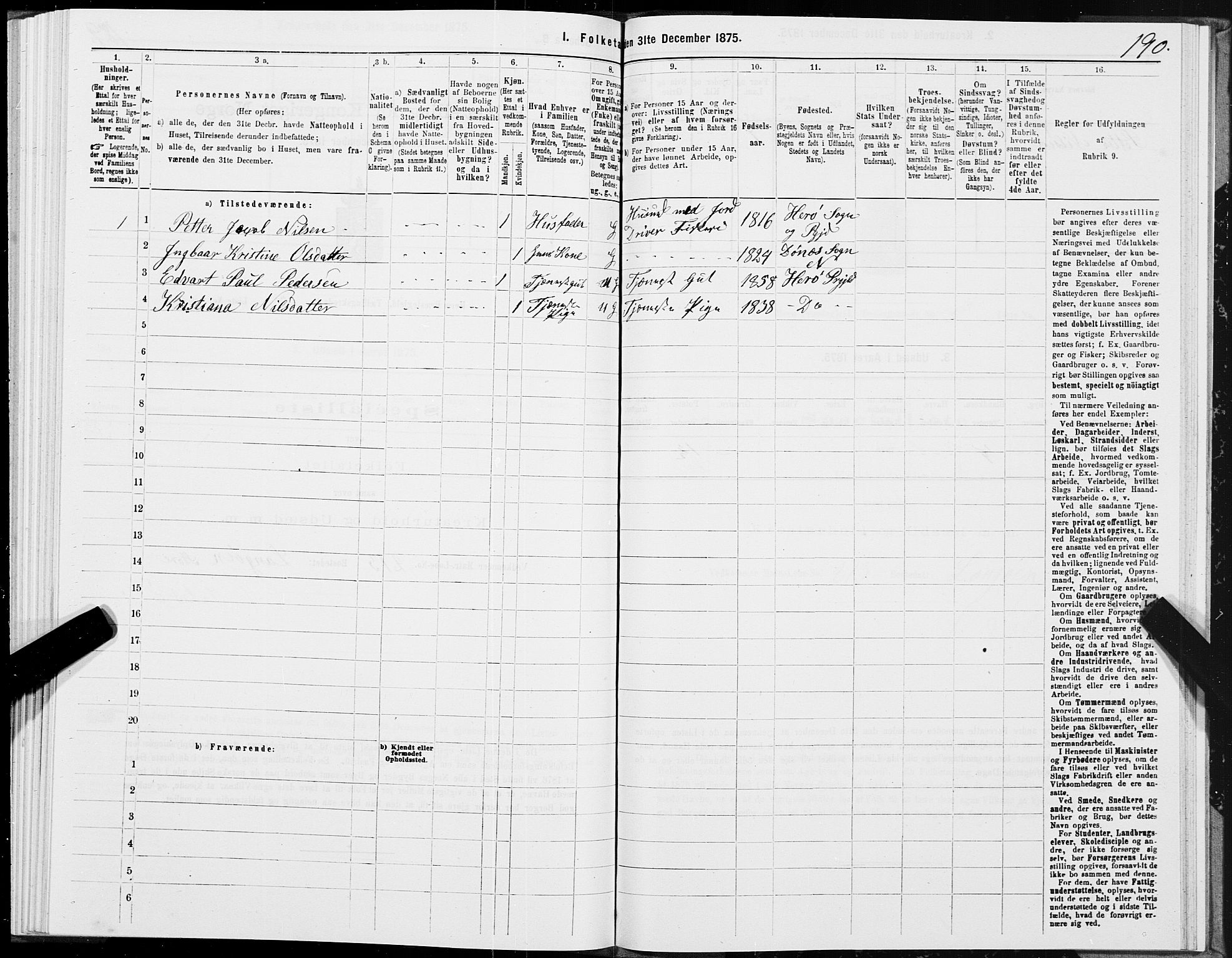 SAT, 1875 census for 1818P Herøy, 1875, p. 4190