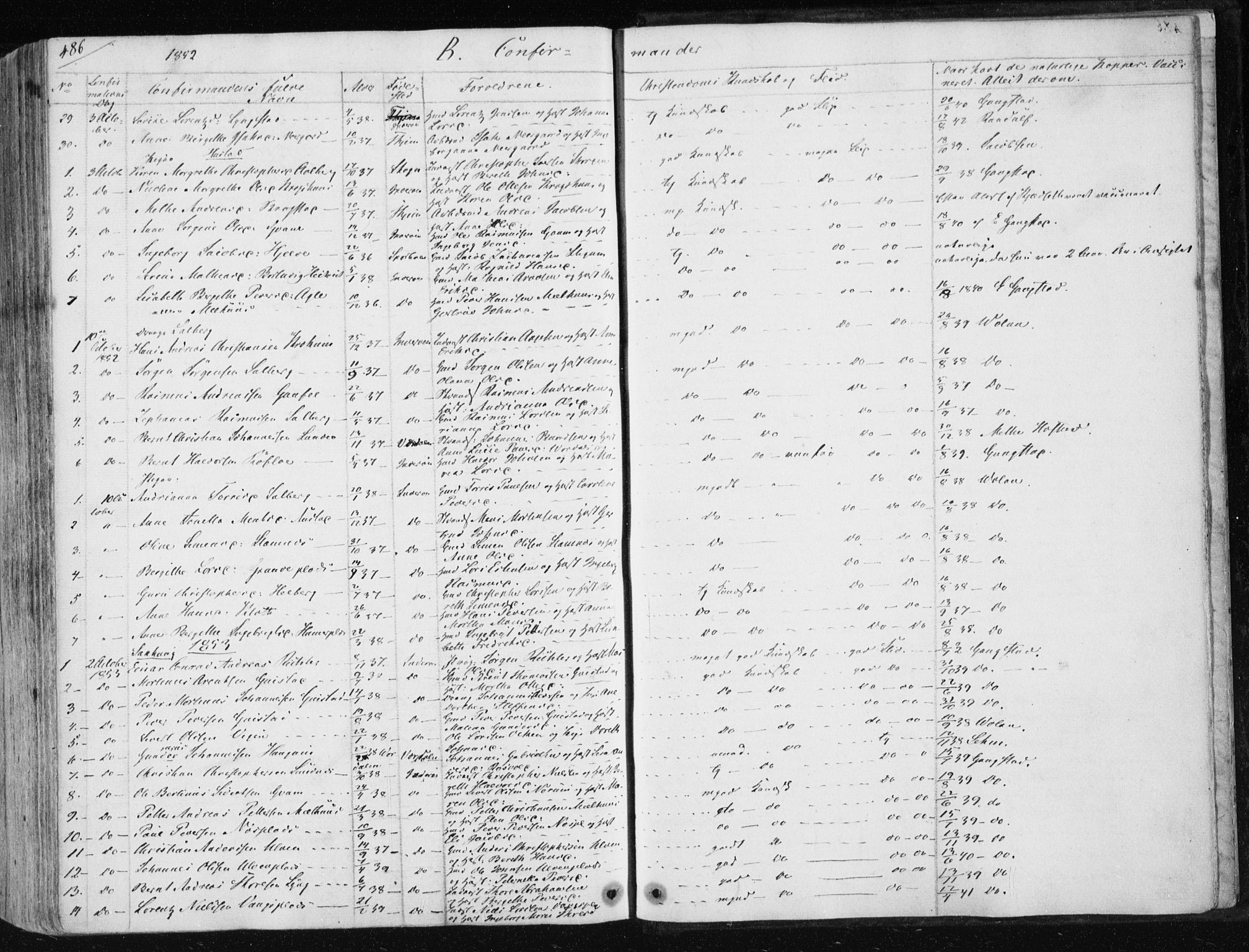 Ministerialprotokoller, klokkerbøker og fødselsregistre - Nord-Trøndelag, SAT/A-1458/730/L0280: Parish register (official) no. 730A07 /1, 1840-1854, p. 486
