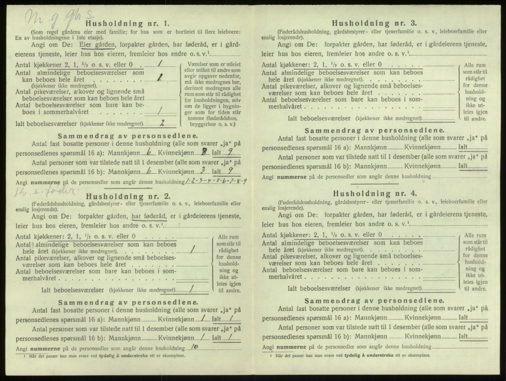 SAB, 1920 census for Manger, 1920, p. 1173