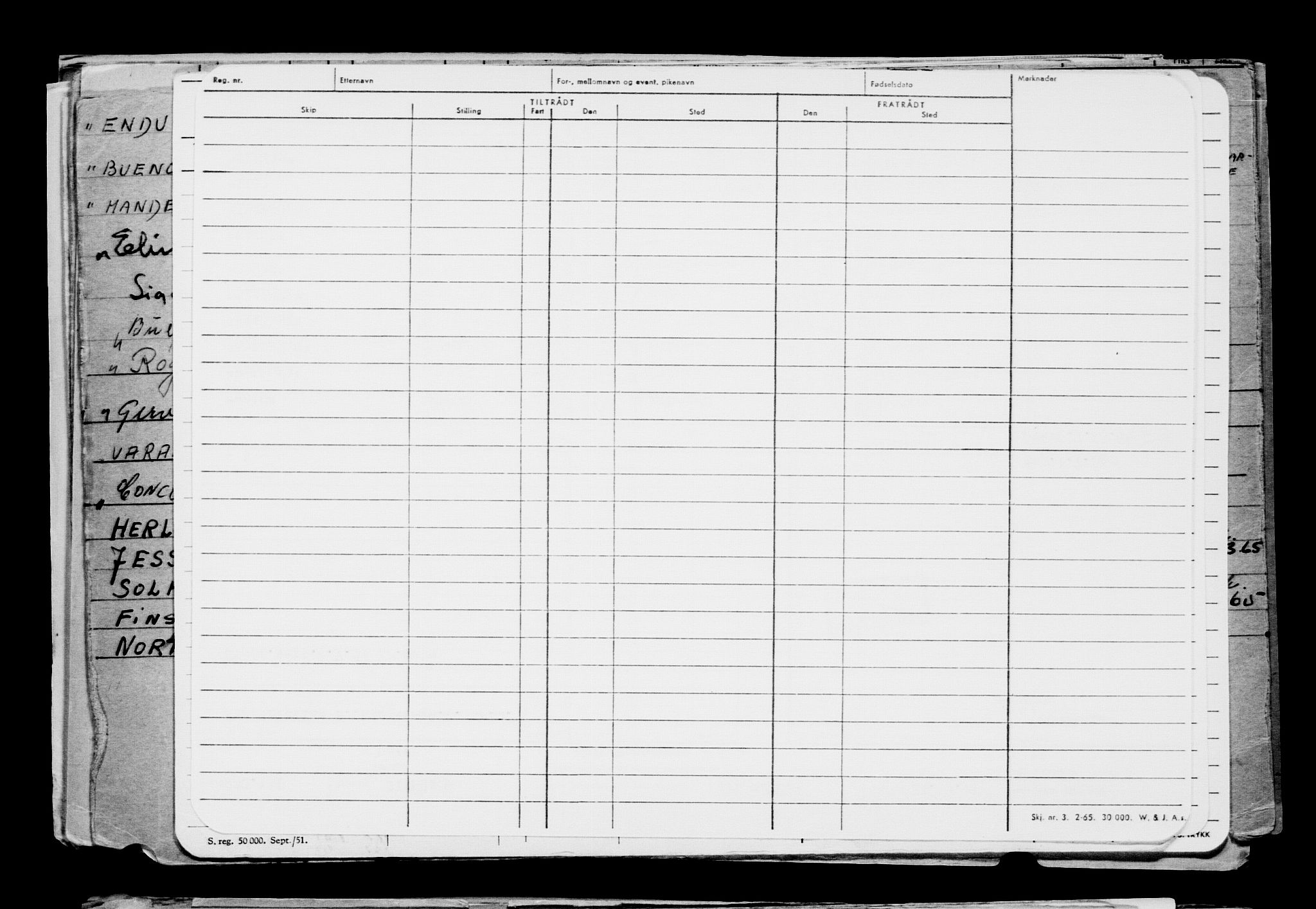 Direktoratet for sjømenn, AV/RA-S-3545/G/Gb/L0201: Hovedkort, 1921-1922, p. 275