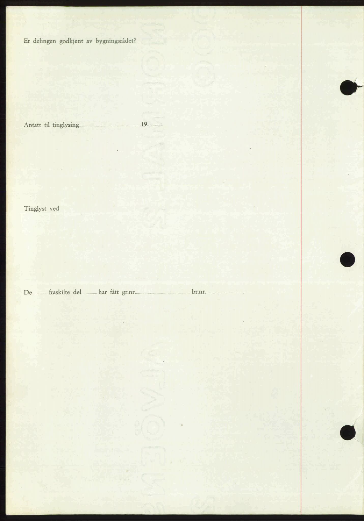 Toten tingrett, SAH/TING-006/H/Hb/Hbc/L0020: Mortgage book no. Hbc-20, 1948-1948, Diary no: : 2547/1948