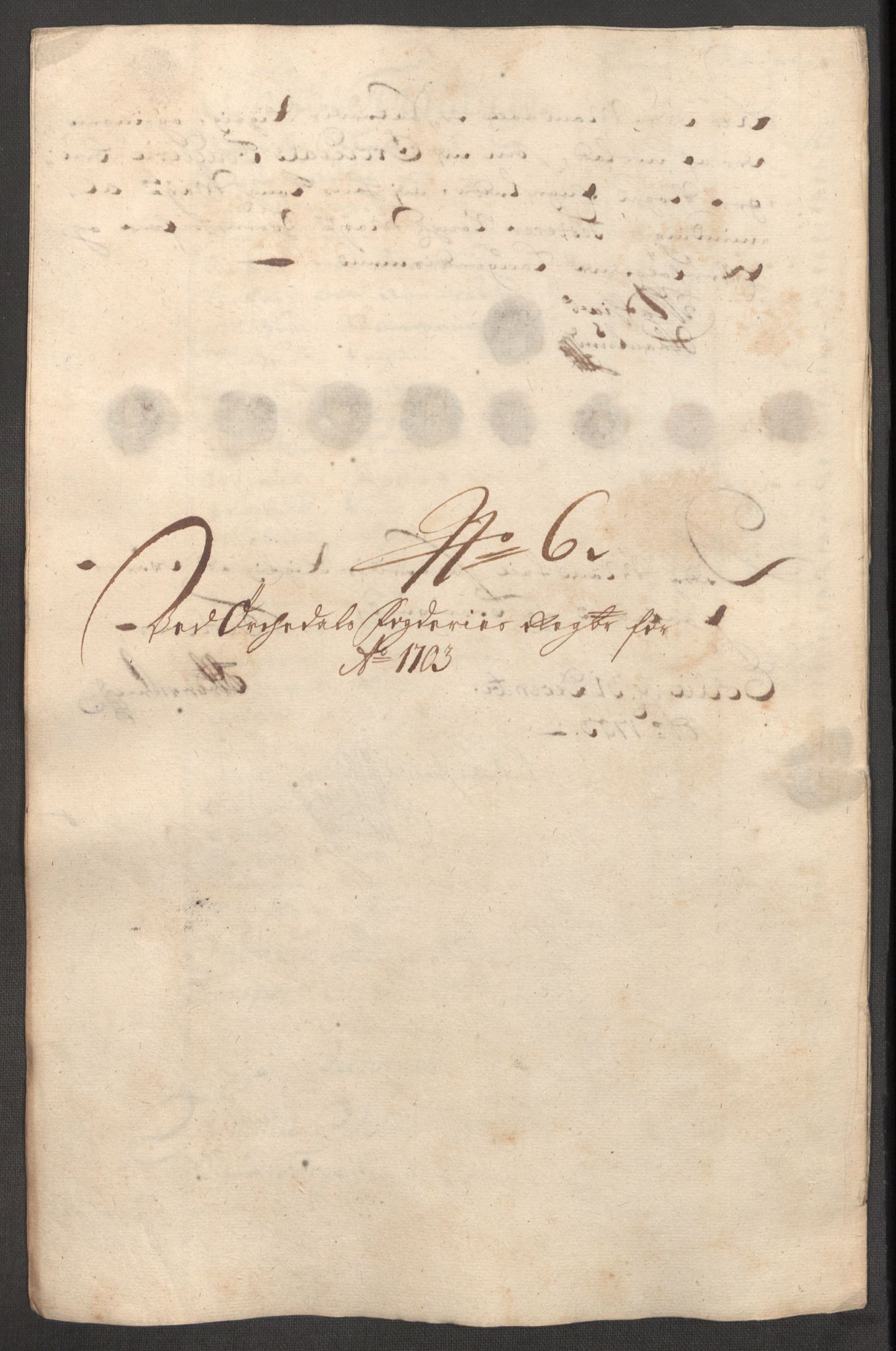 Rentekammeret inntil 1814, Reviderte regnskaper, Fogderegnskap, AV/RA-EA-4092/R60/L3953: Fogderegnskap Orkdal og Gauldal, 1703, p. 129