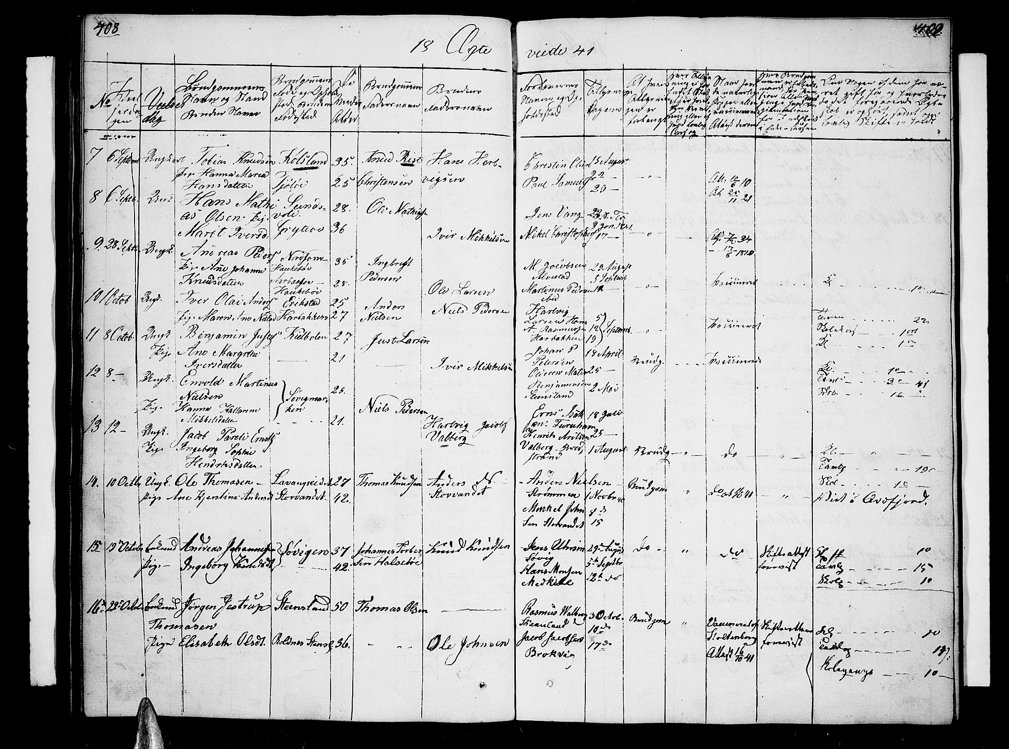 Trondenes sokneprestkontor, SATØ/S-1319/H/Hb/L0005klokker: Parish register (copy) no. 5, 1834-1845, p. 408-409