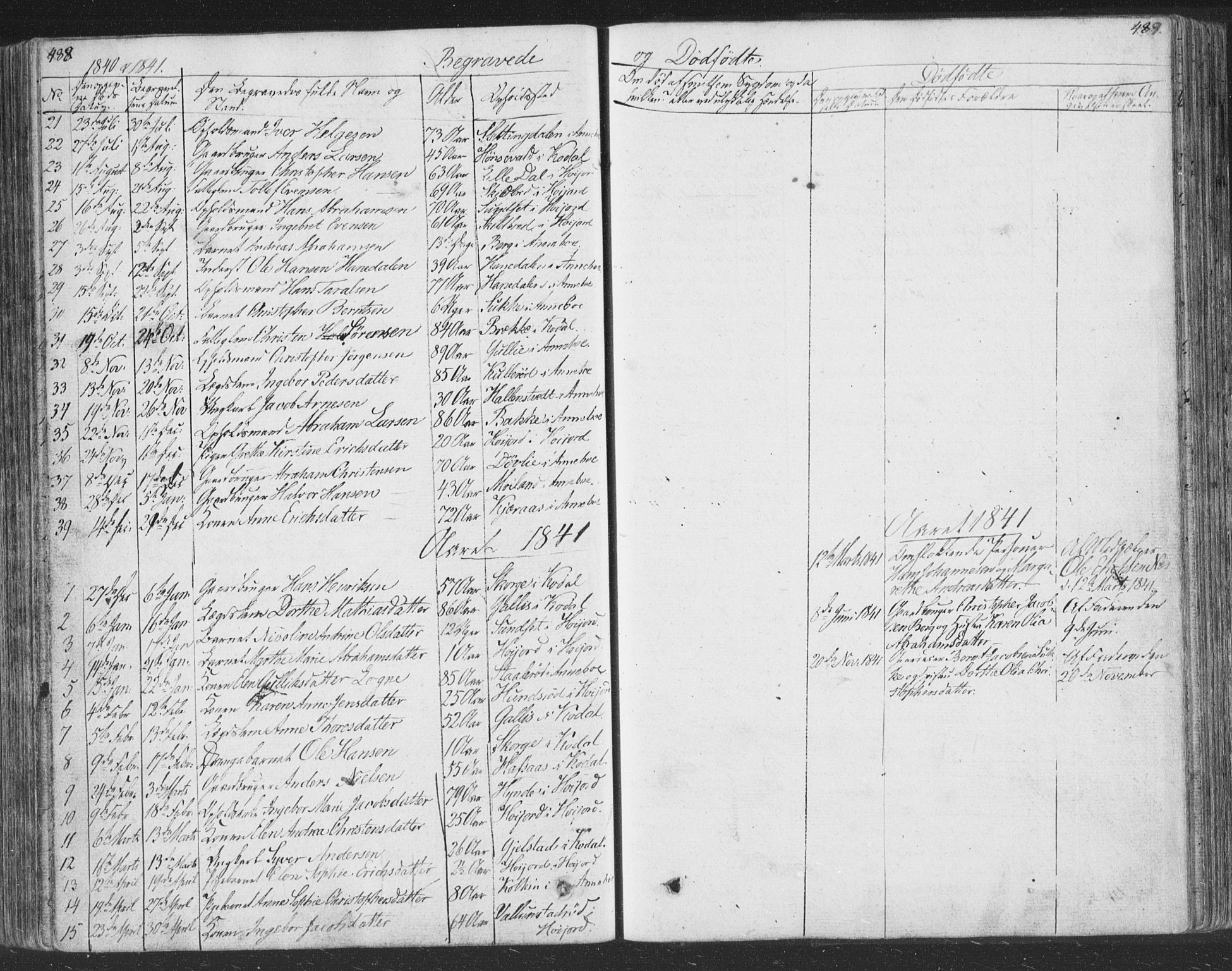 Andebu kirkebøker, AV/SAKO-A-336/F/Fa/L0004: Parish register (official) no. 4, 1829-1856, p. 488-489