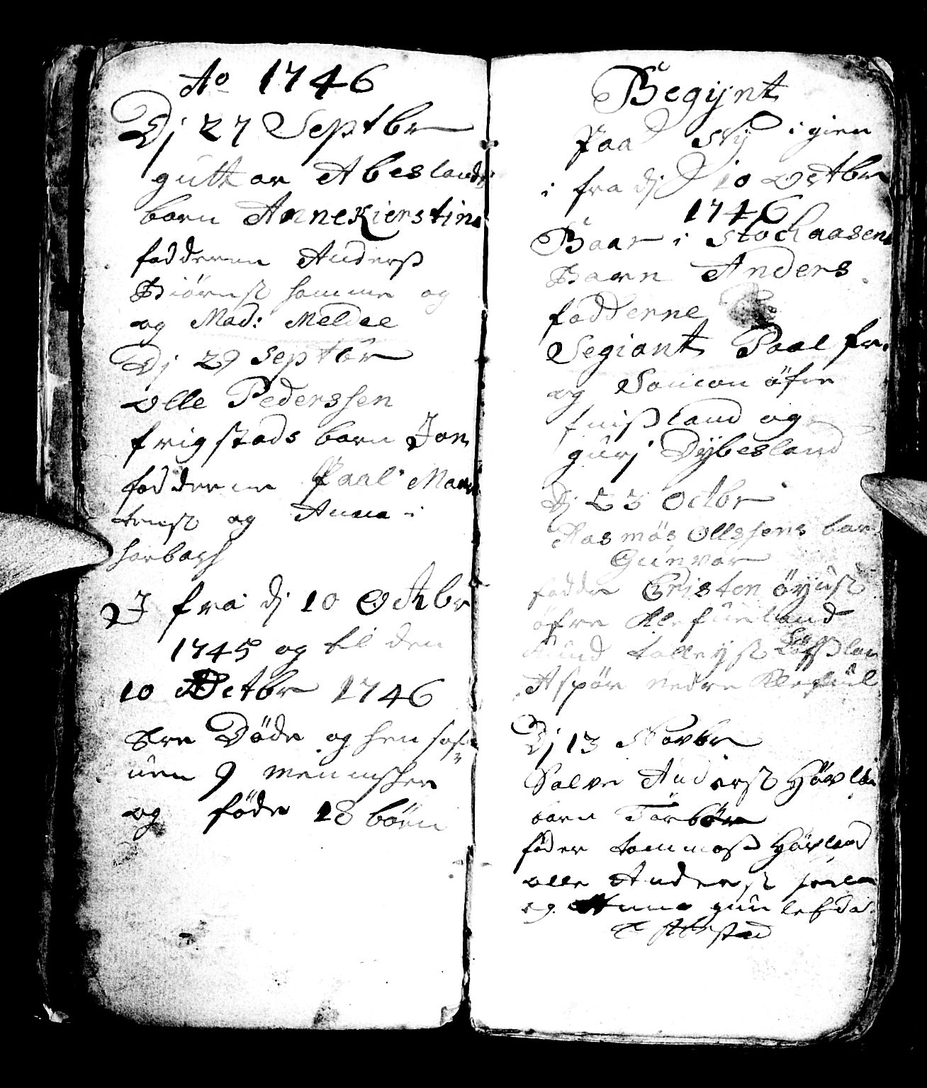 Bjelland sokneprestkontor, SAK/1111-0005/F/Fb/Fbb/L0001: Parish register (copy) no. B 1, 1732-1782, p. 18
