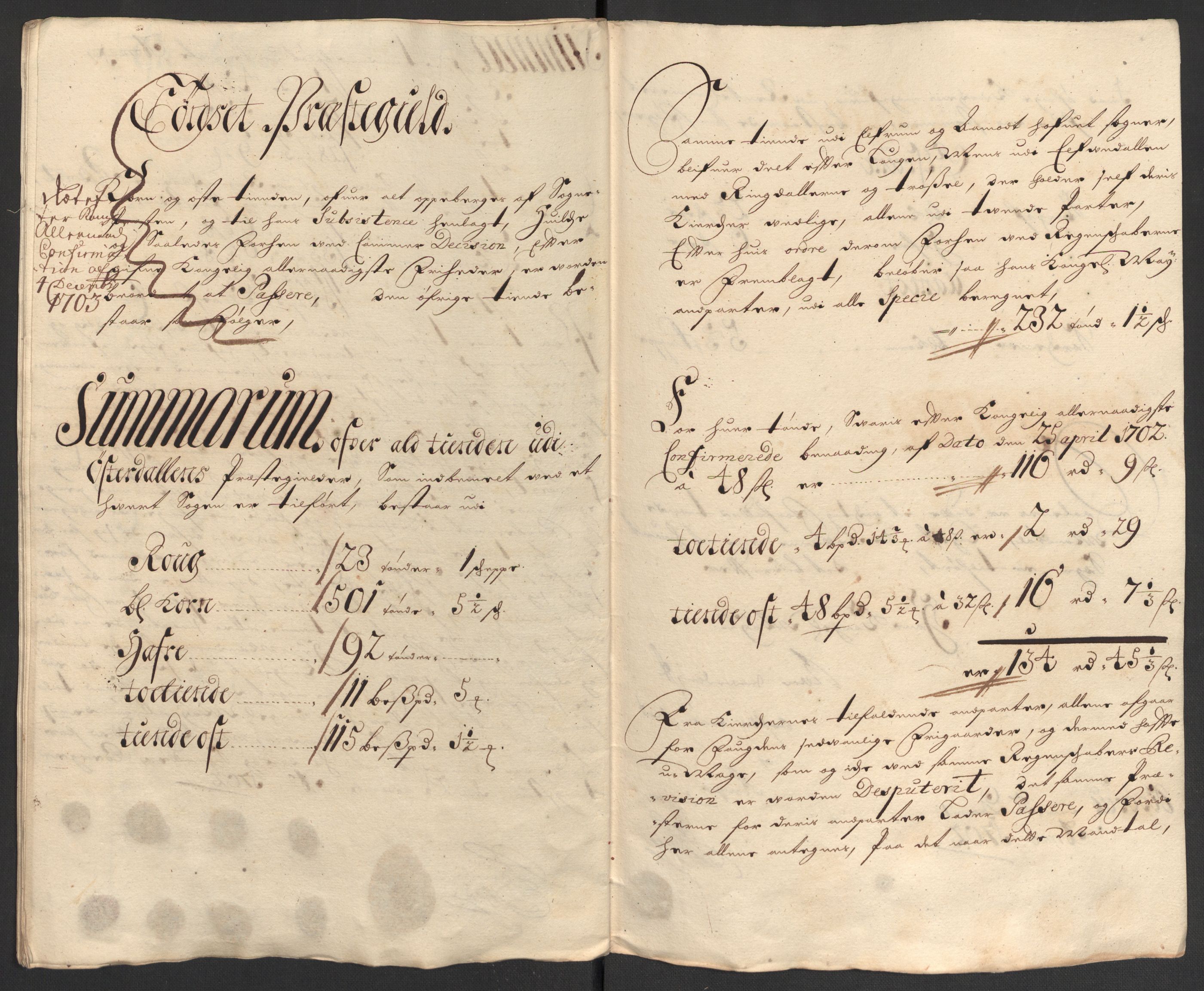 Rentekammeret inntil 1814, Reviderte regnskaper, Fogderegnskap, AV/RA-EA-4092/R13/L0840: Fogderegnskap Solør, Odal og Østerdal, 1702, p. 88