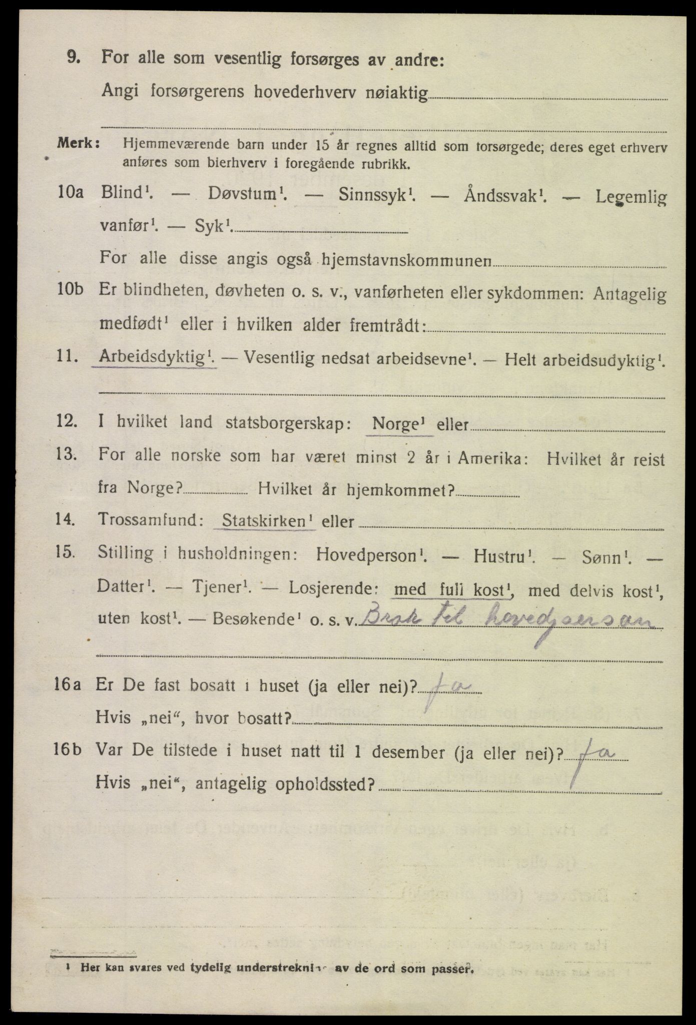 SAK, 1920 census for Søndeled, 1920, p. 3700