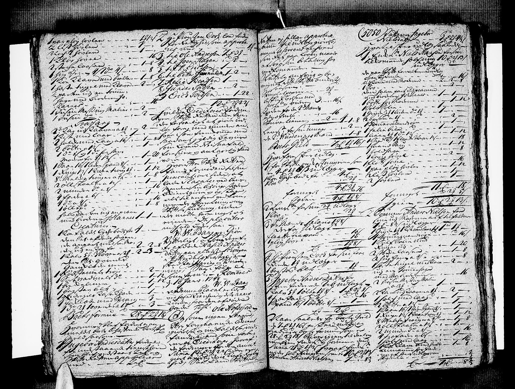 Nedre Telemark sorenskriveri, AV/SAKO-A-135/H/Hb/Hbb/L0007: Skifteprotokoll kopi, 1748-1750, p. 5049b-5050a