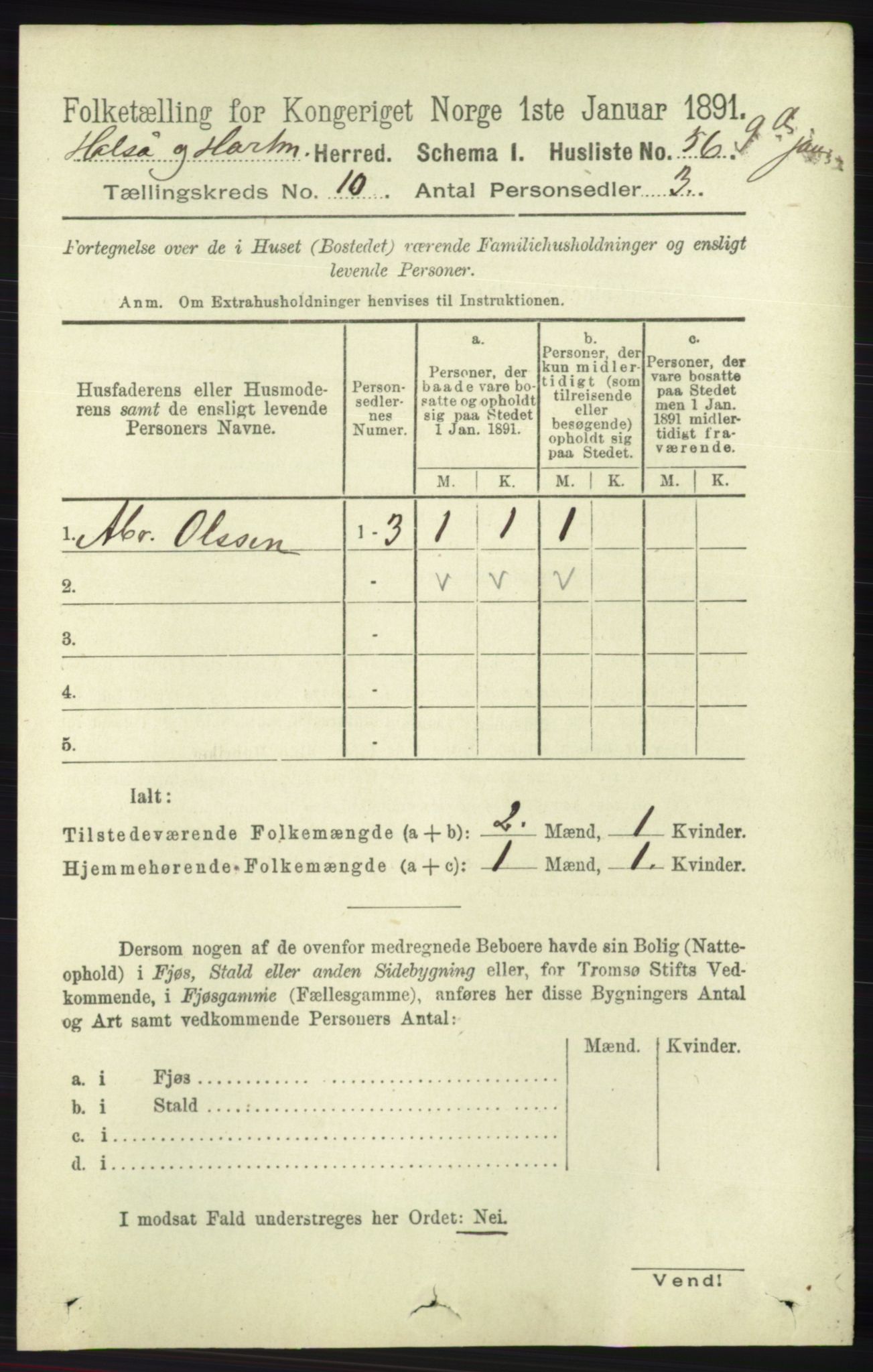 RA, 1891 census for 1019 Halse og Harkmark, 1891, p. 3759