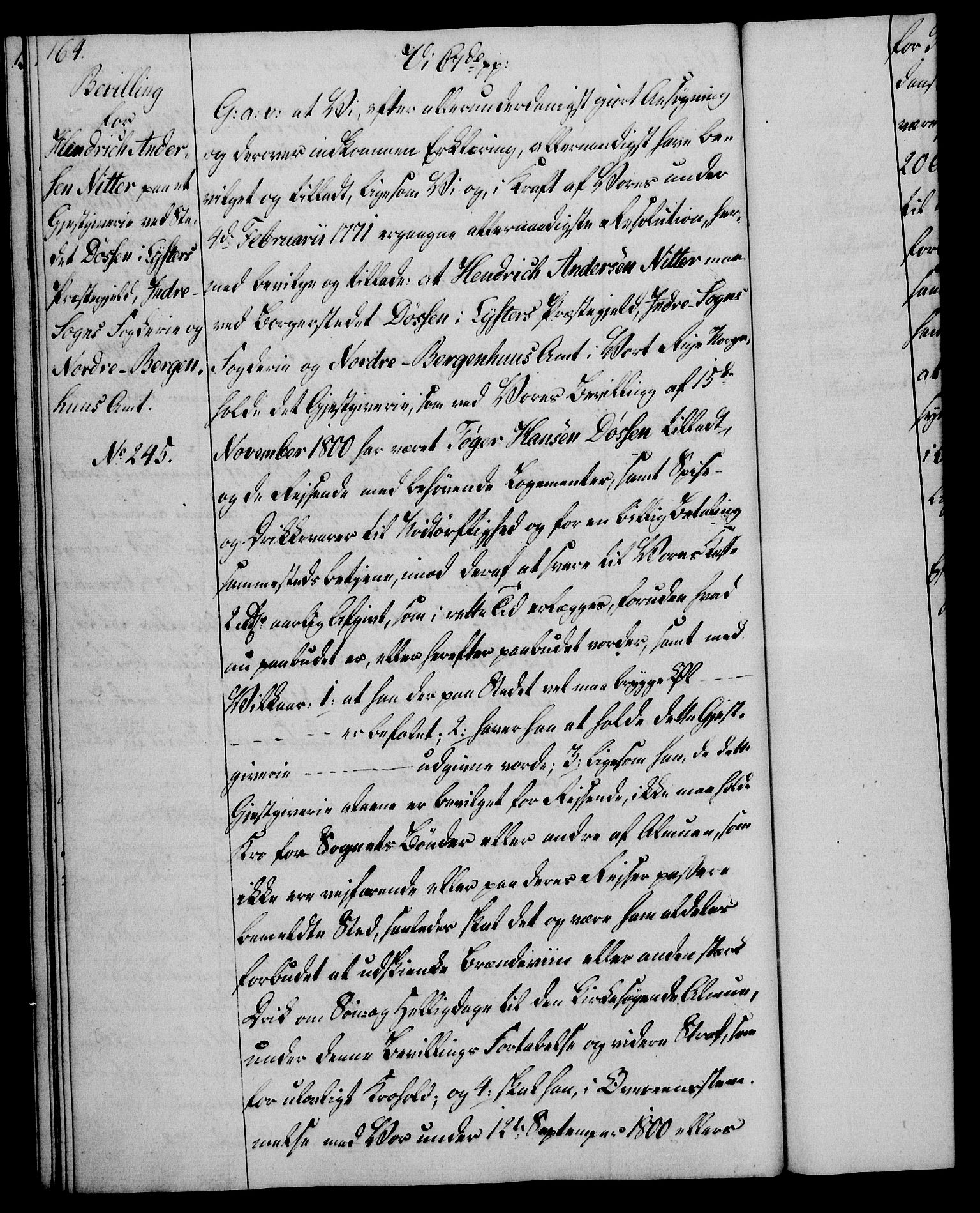 Rentekammeret, Kammerkanselliet, AV/RA-EA-3111/G/Gg/Gga/L0018: Norsk ekspedisjonsprotokoll med register (merket RK 53.18), 1804-1806, p. 164