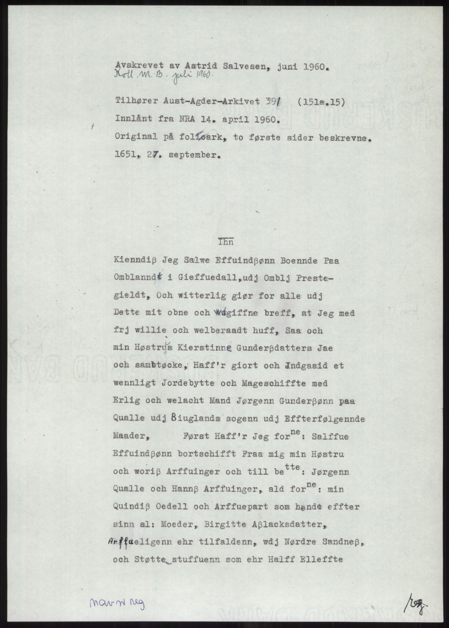 Samlinger til kildeutgivelse, Diplomavskriftsamlingen, AV/RA-EA-4053/H/Ha, p. 1264