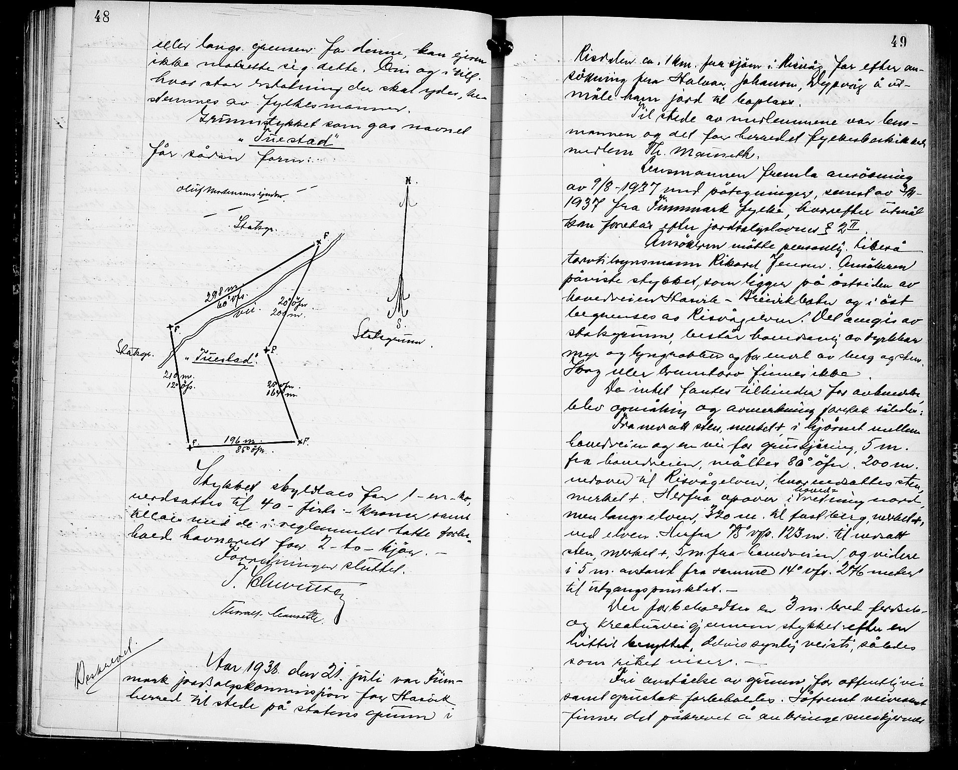 Lensmannen i Hasvik (hos Finnmarkseiendommen)*, FIEI/-, 1938-1944, p. 48-49