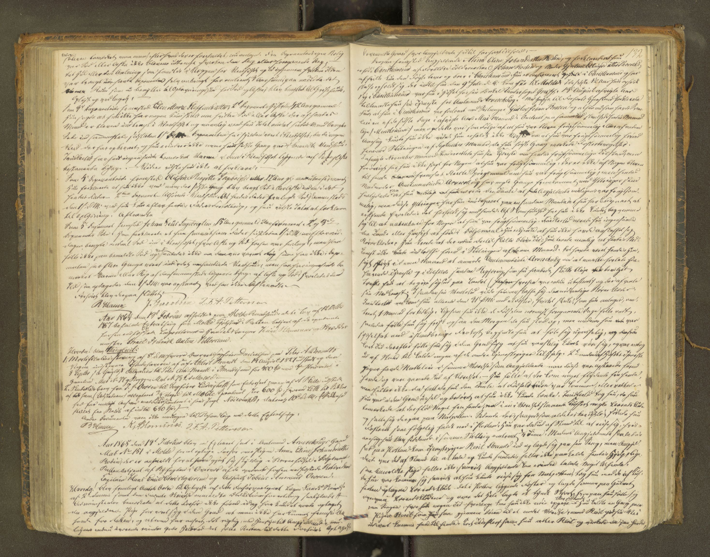 Molde byfogd, AV/SAT-A-0025/1/1A/L0010: Justisprotokoll, 1863-1869, p. 131b-132a