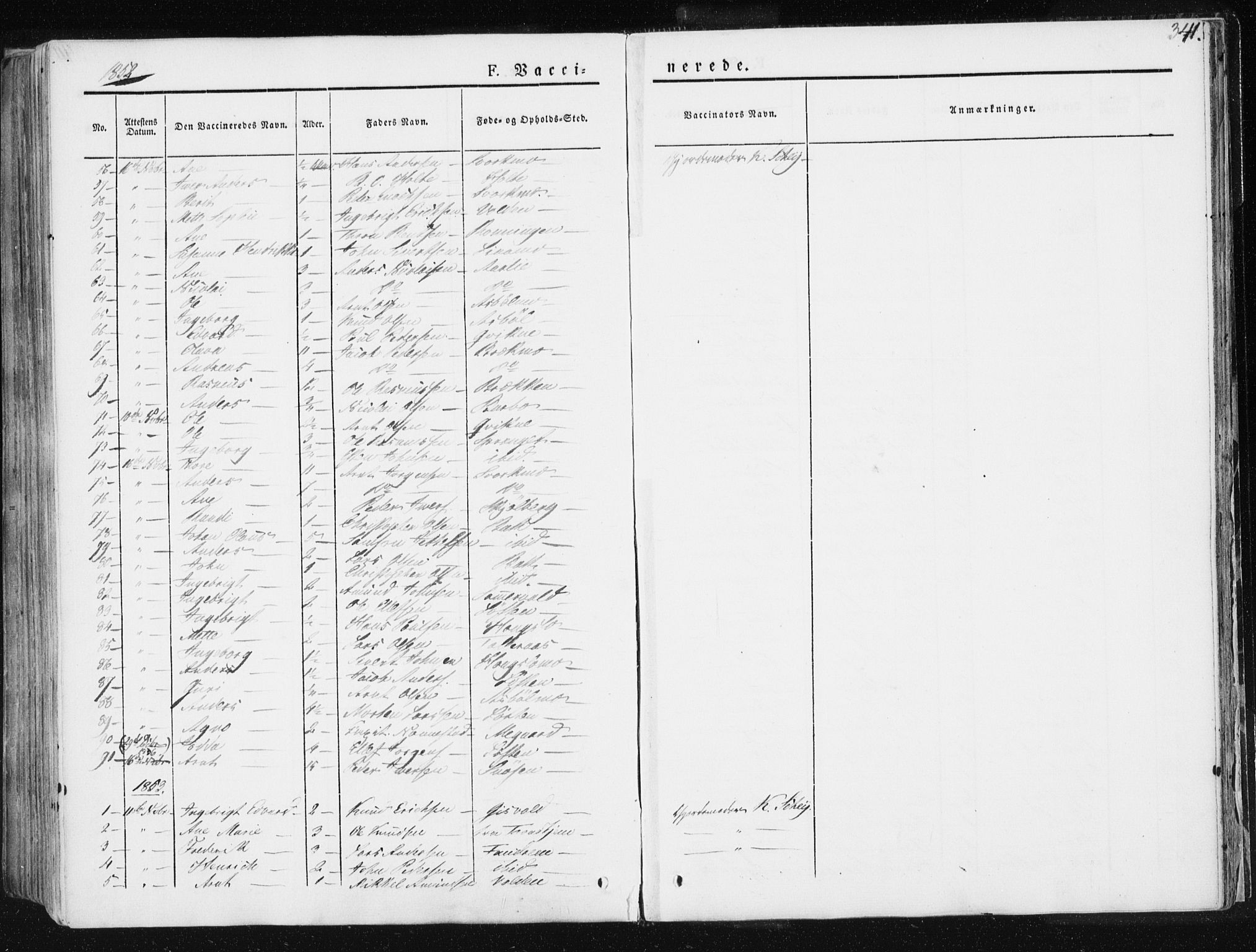 Ministerialprotokoller, klokkerbøker og fødselsregistre - Sør-Trøndelag, SAT/A-1456/668/L0805: Parish register (official) no. 668A05, 1840-1853, p. 341