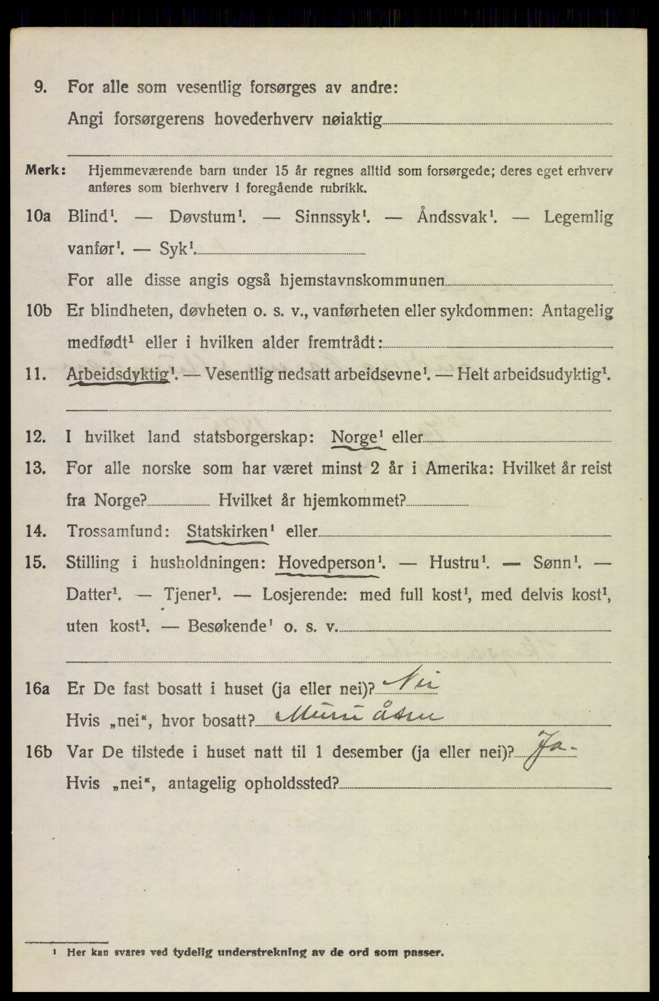 SAH, 1920 census for Trysil, 1920, p. 8748