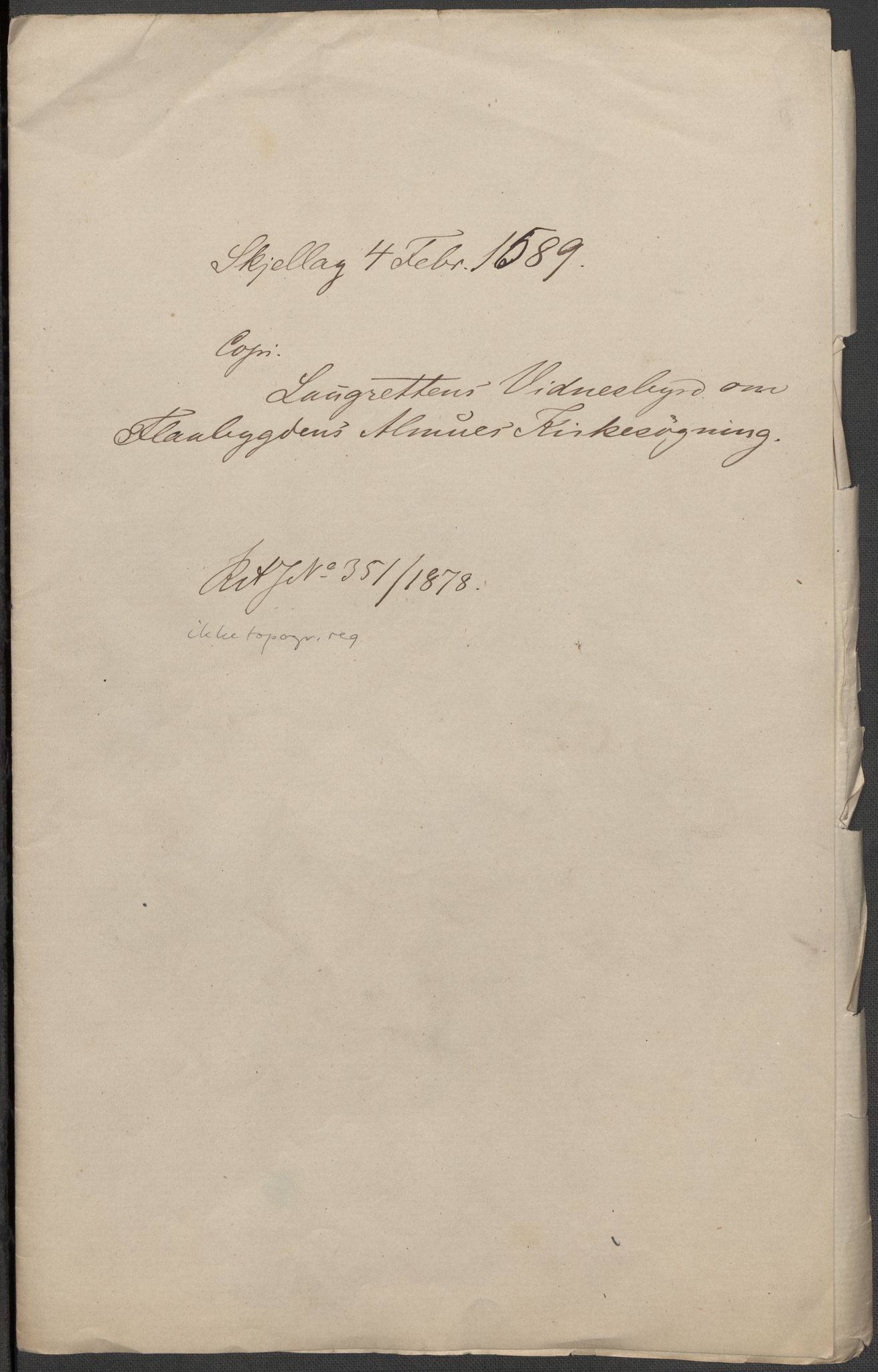 Riksarkivets diplomsamling, RA/EA-5965/F15/L0027: Prestearkiv - Telemark, 1587-1738, p. 7