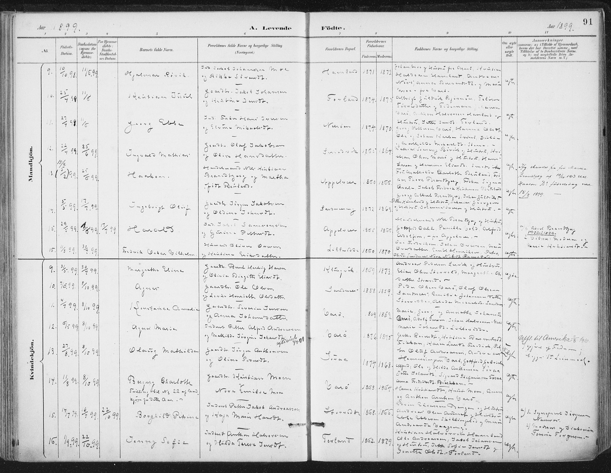 Ministerialprotokoller, klokkerbøker og fødselsregistre - Nord-Trøndelag, AV/SAT-A-1458/784/L0673: Parish register (official) no. 784A08, 1888-1899, p. 91
