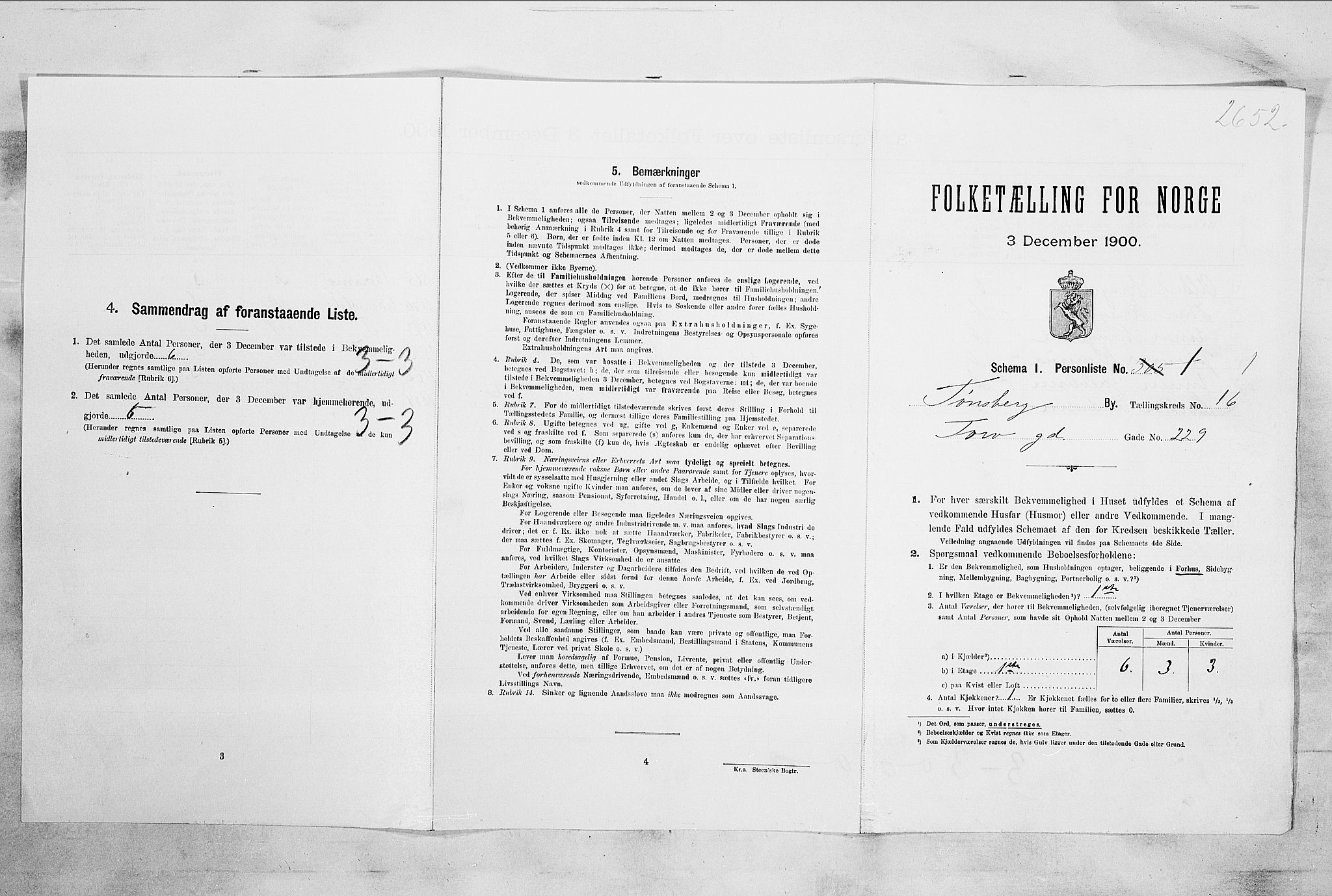 RA, 1900 census for Tønsberg, 1900, p. 2415