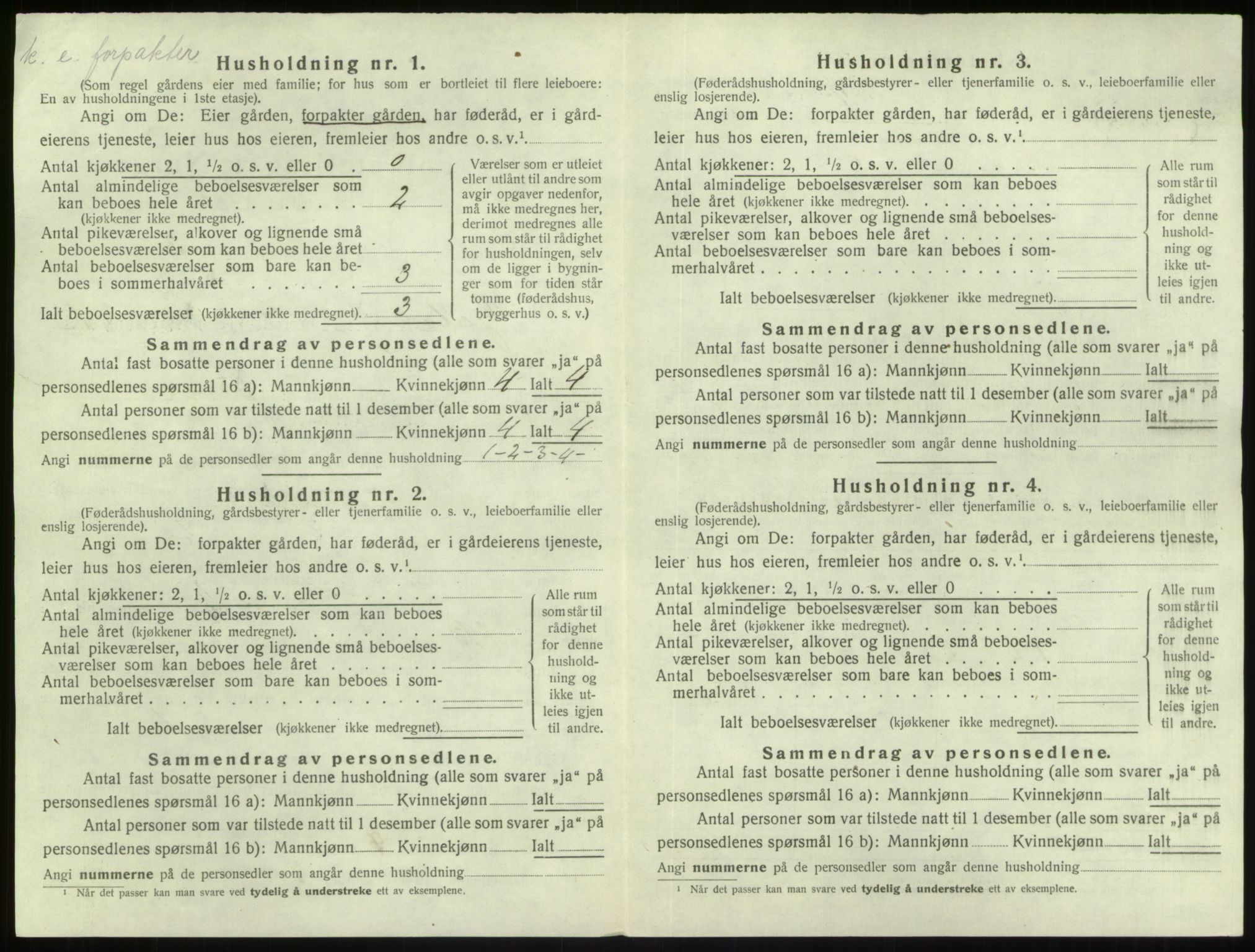 SAB, 1920 census for Gulen, 1920, p. 59