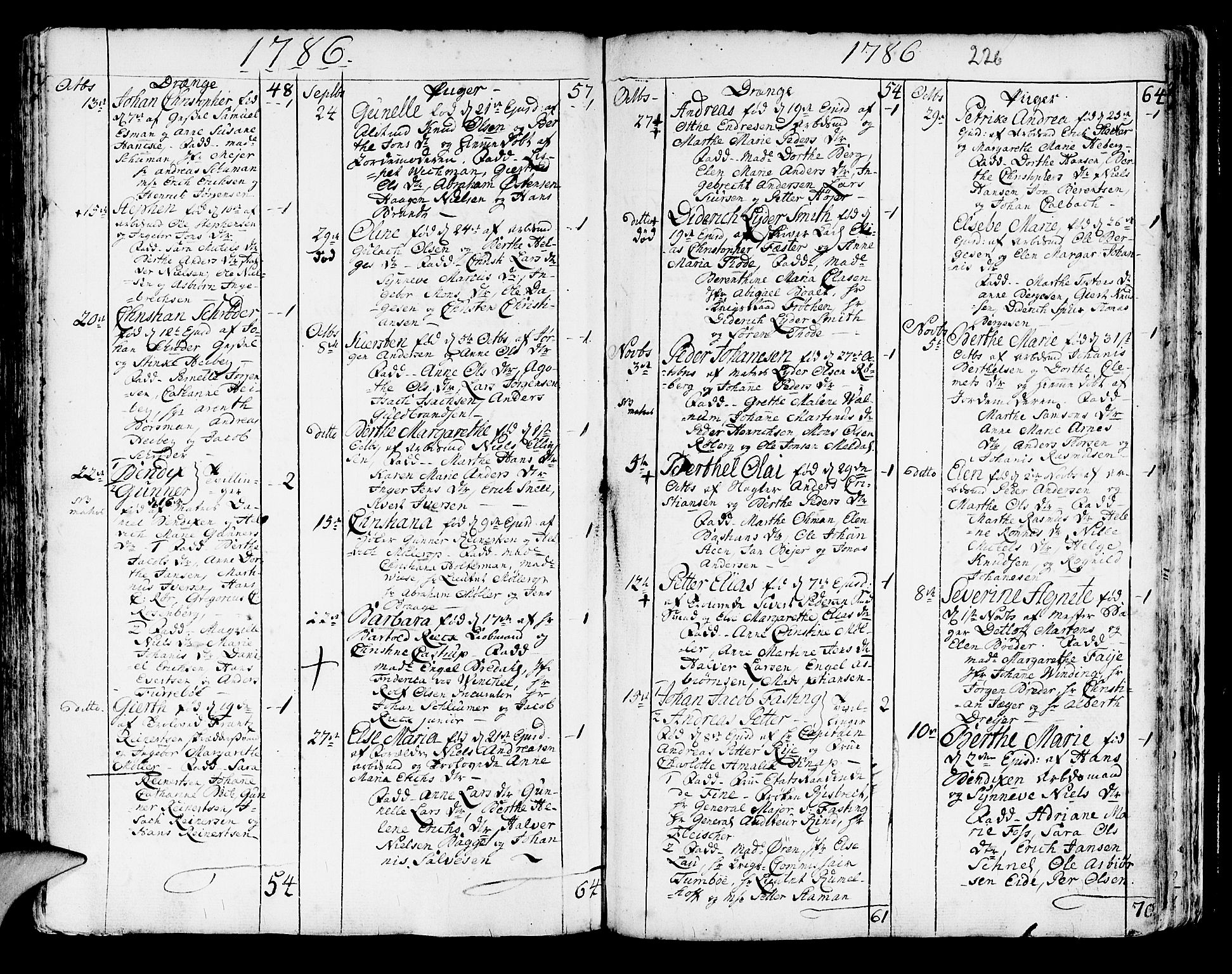 Korskirken sokneprestembete, SAB/A-76101/H/Haa/L0005: Parish register (official) no. A 5, 1751-1789, p. 226