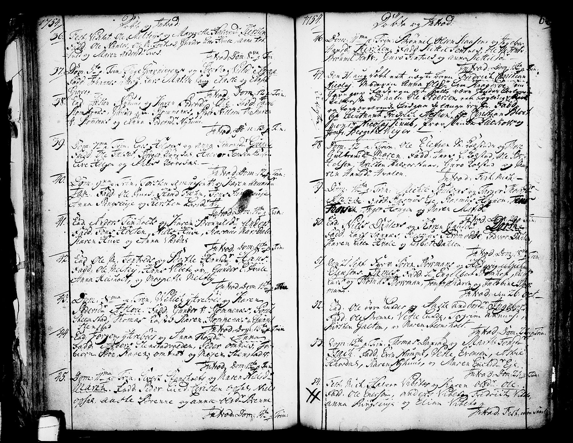 Holla kirkebøker, SAKO/A-272/F/Fa/L0001: Parish register (official) no. 1, 1717-1779, p. 64