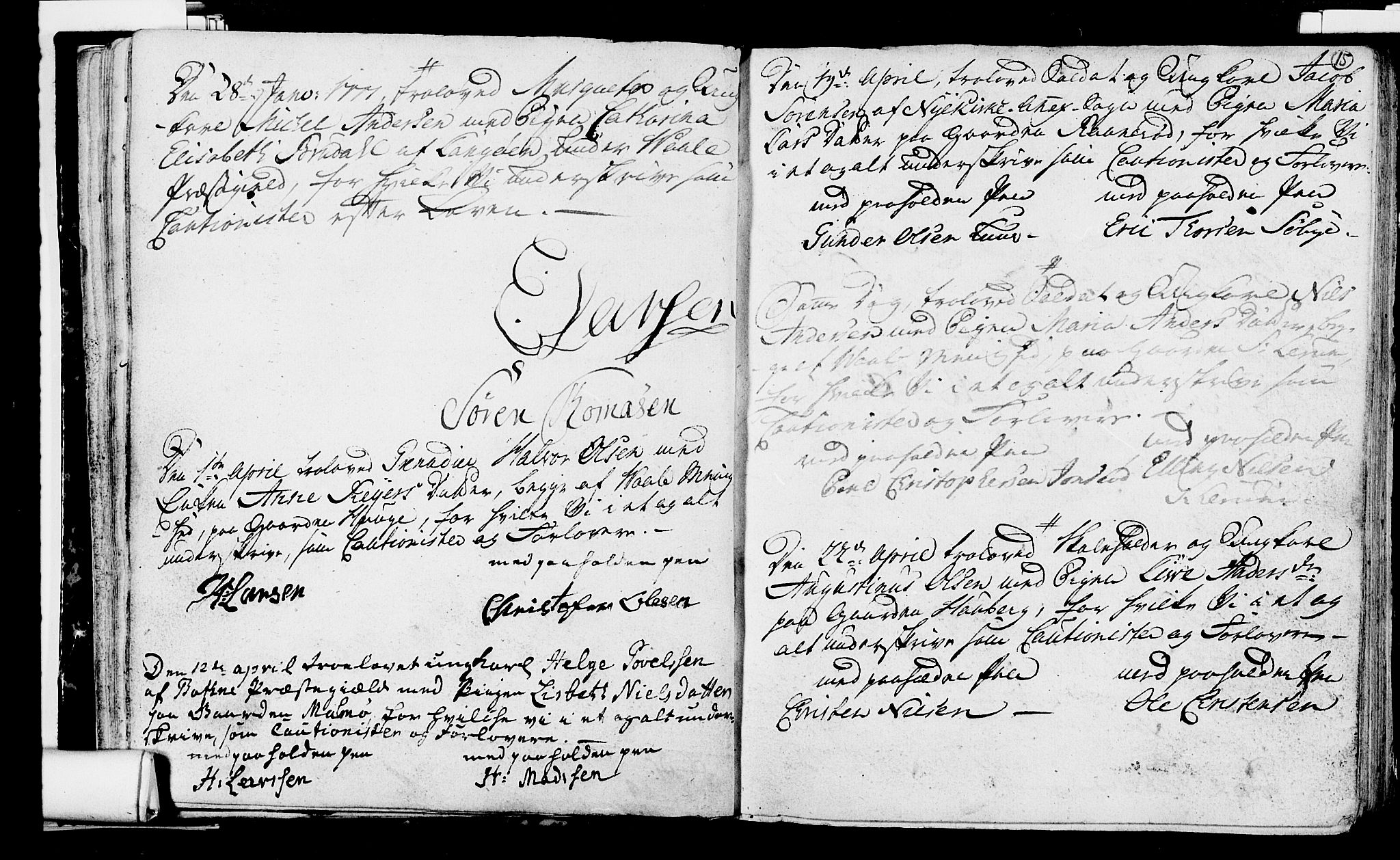 Våle kirkebøker, SAKO/A-334/H/Hb/L0002: Best man's statements no. 2, 1756-1799, p. 15
