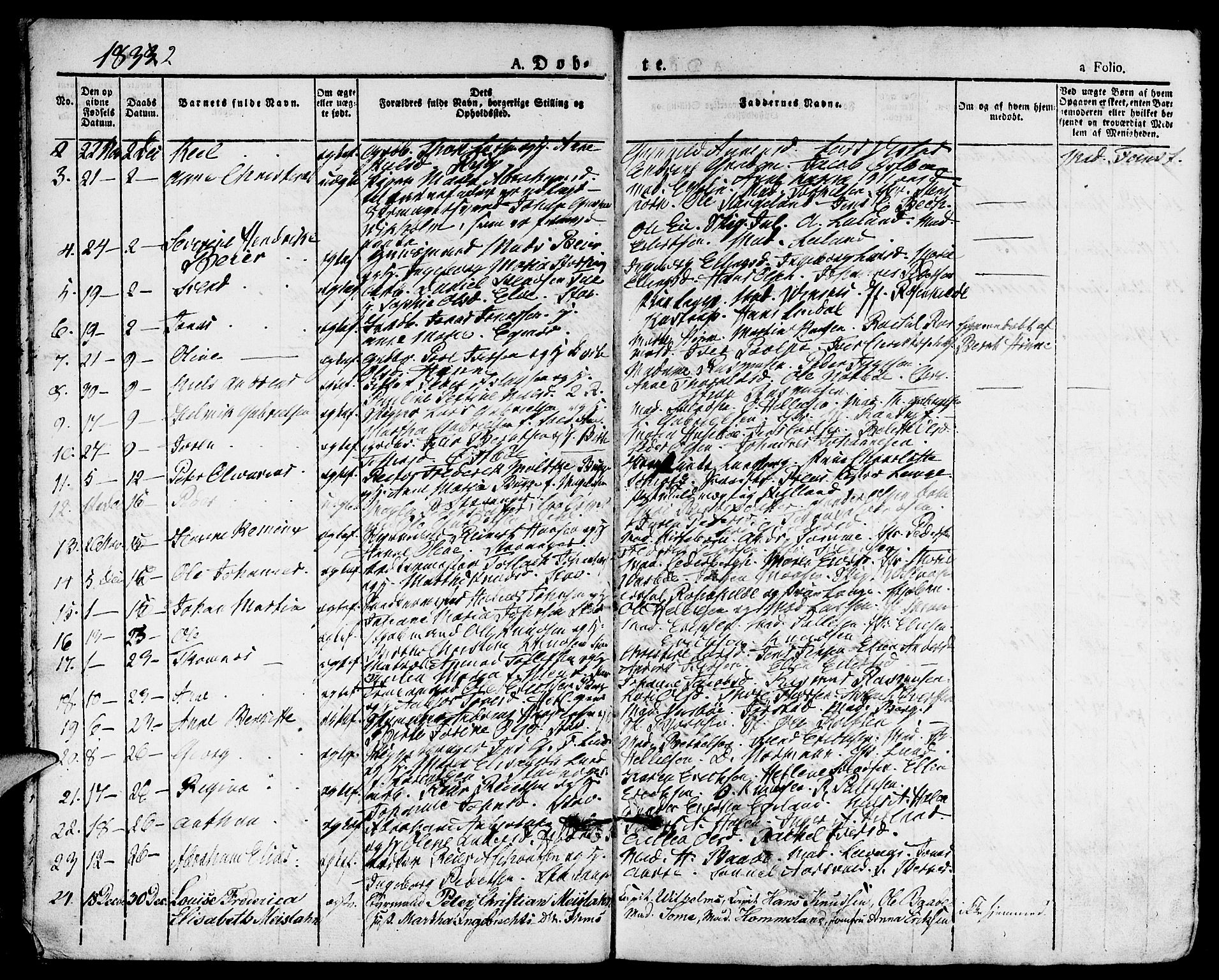 Domkirken sokneprestkontor, AV/SAST-A-101812/001/30/30BA/L0011: Parish register (official) no. A 11, 1832-1856